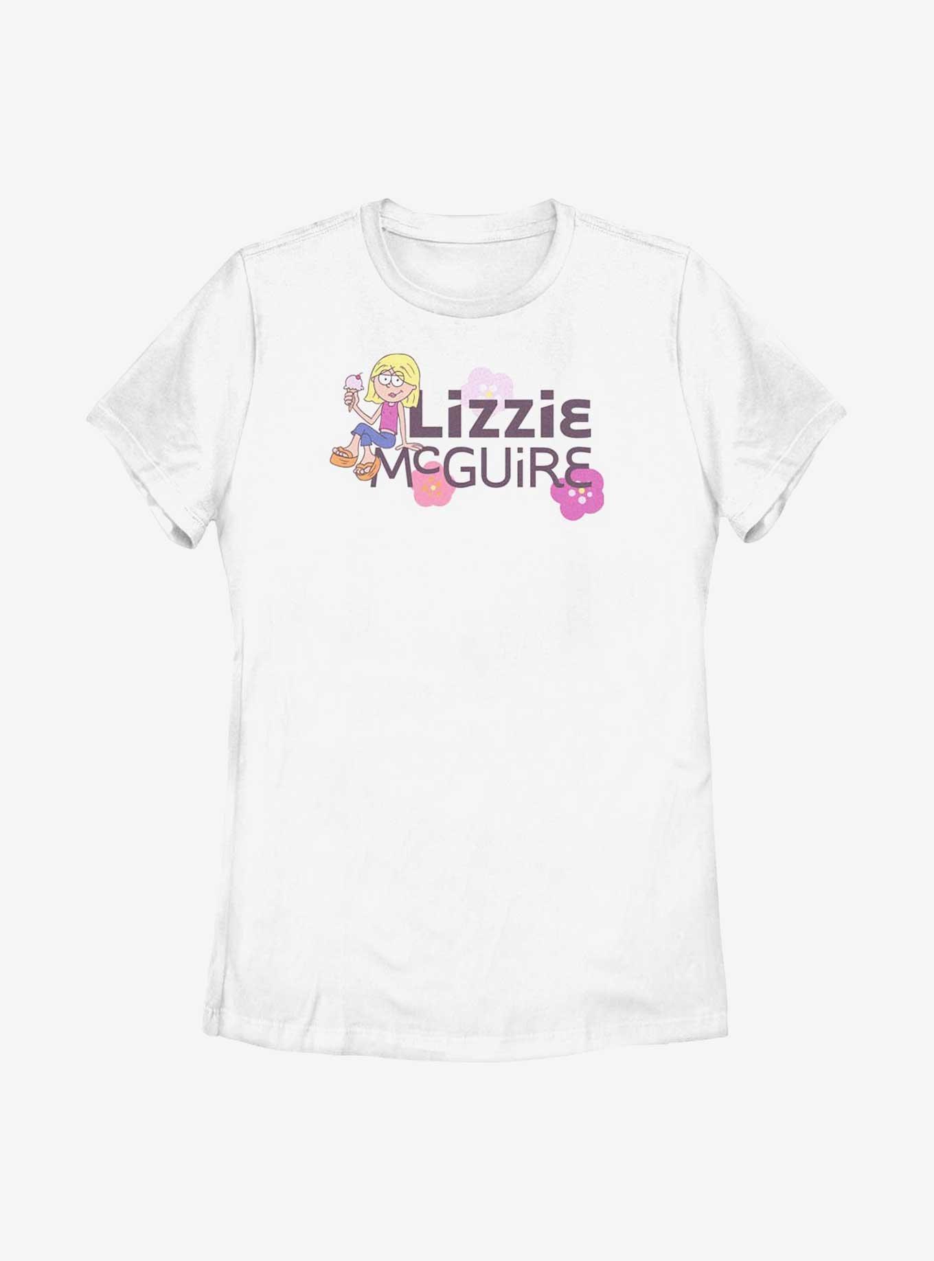 Disney Lizzie McGuire Logo Pop Womens T-Shirt, WHITE, hi-res