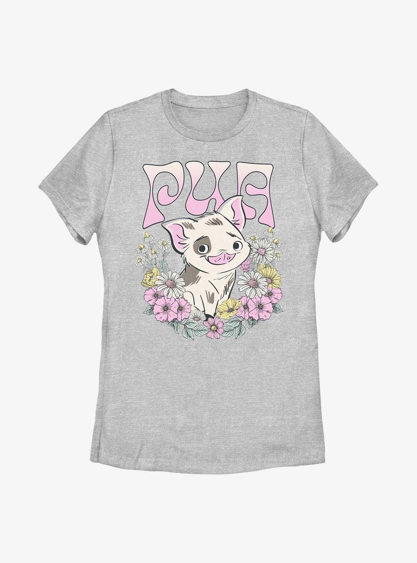 Disney Moana Pua Floral Wreath Womens T-Shirt, , hi-res