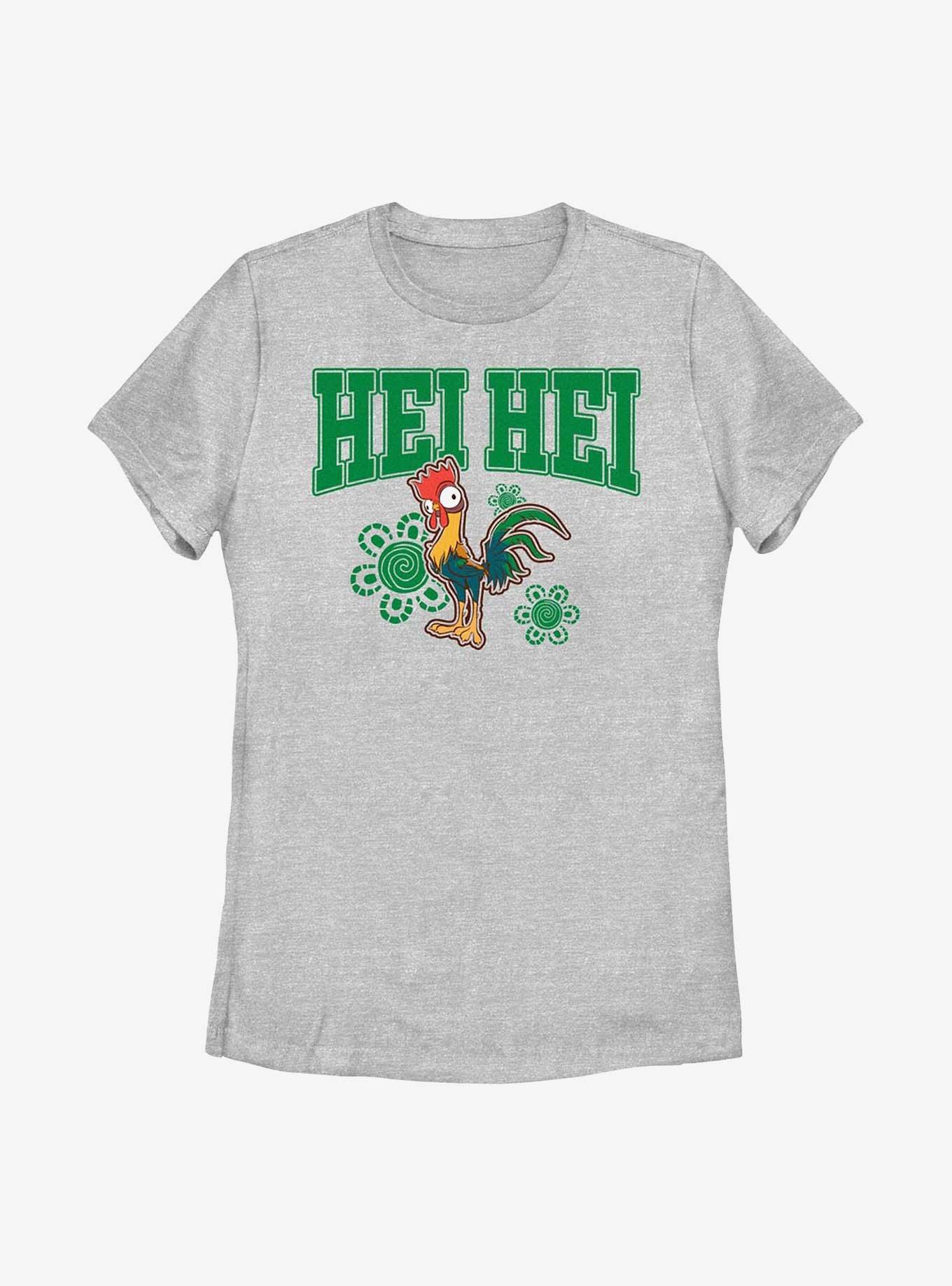 Disney Moana Hei Hei Collegiate Womens T-Shirt, ATH HTR, hi-res