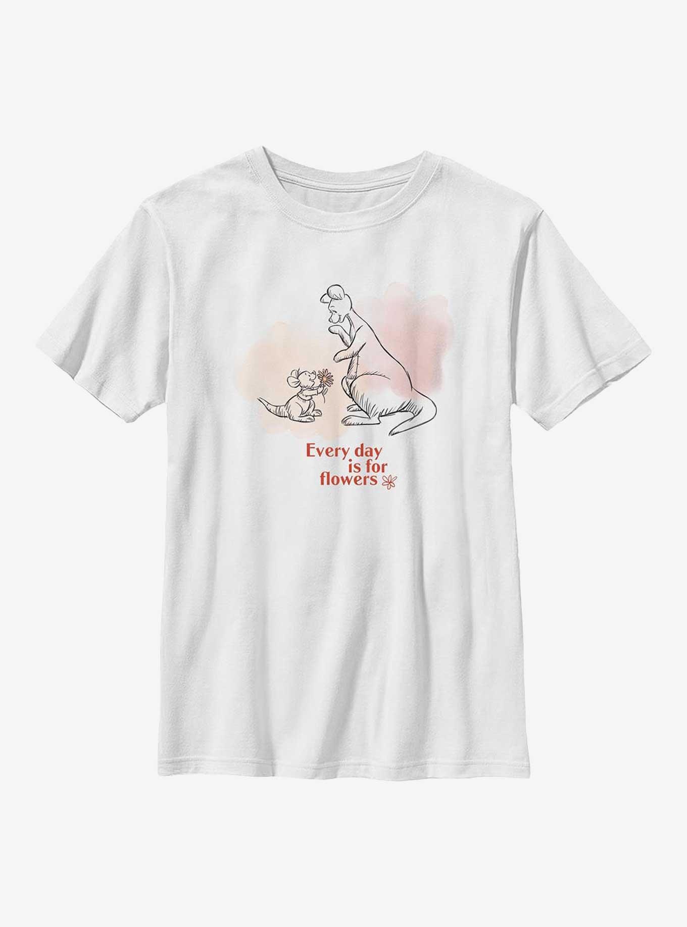 Disney Winnie The Pooh Every Day Is For Flowers Youth T-Shirt, , hi-res