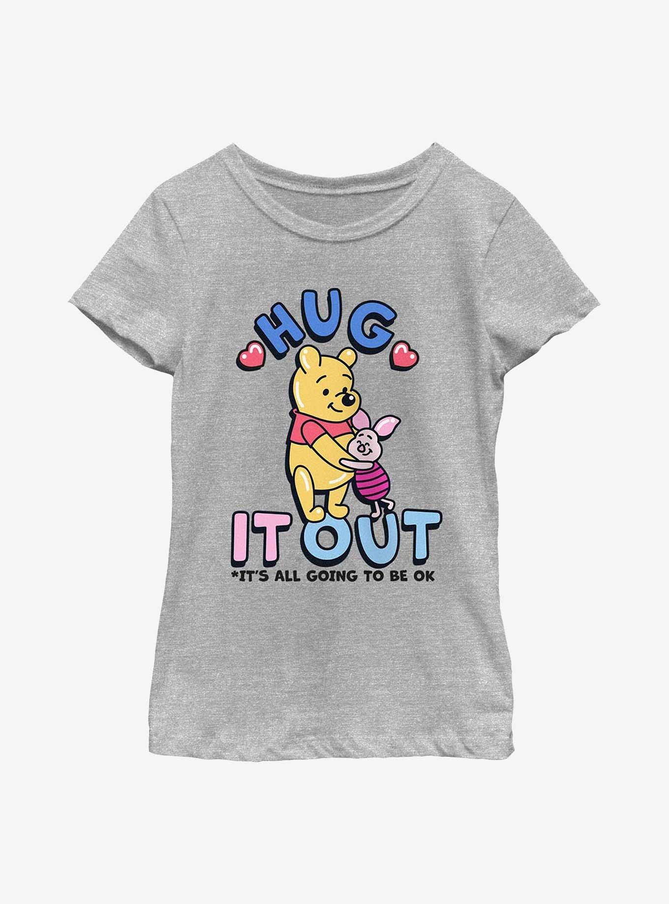 Disney Winnie The Pooh Hug It Out Youth Girls T-Shirt, , hi-res