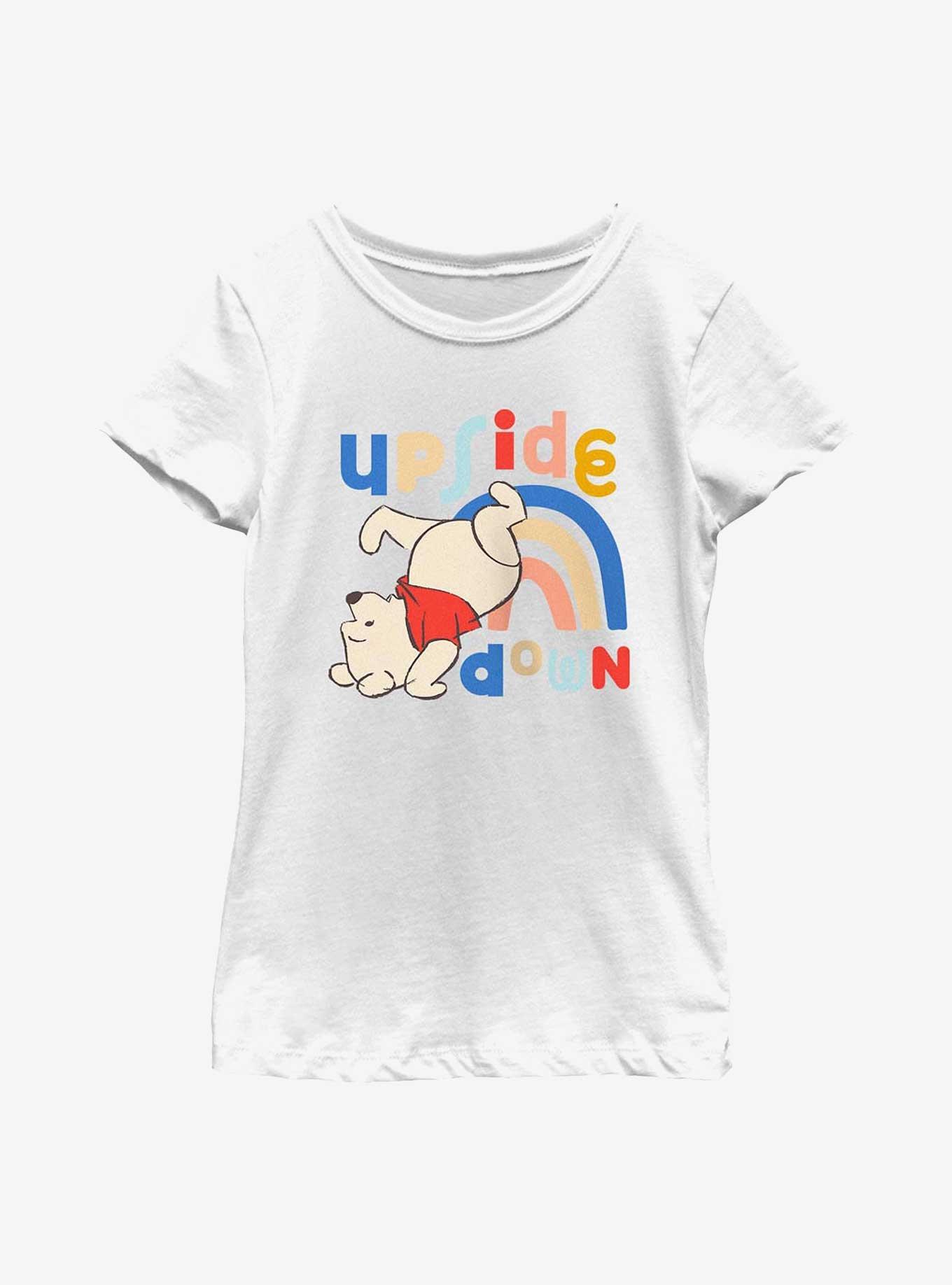 Disney Winnie The Pooh Upside Down Youth Girls T-Shirt, , hi-res