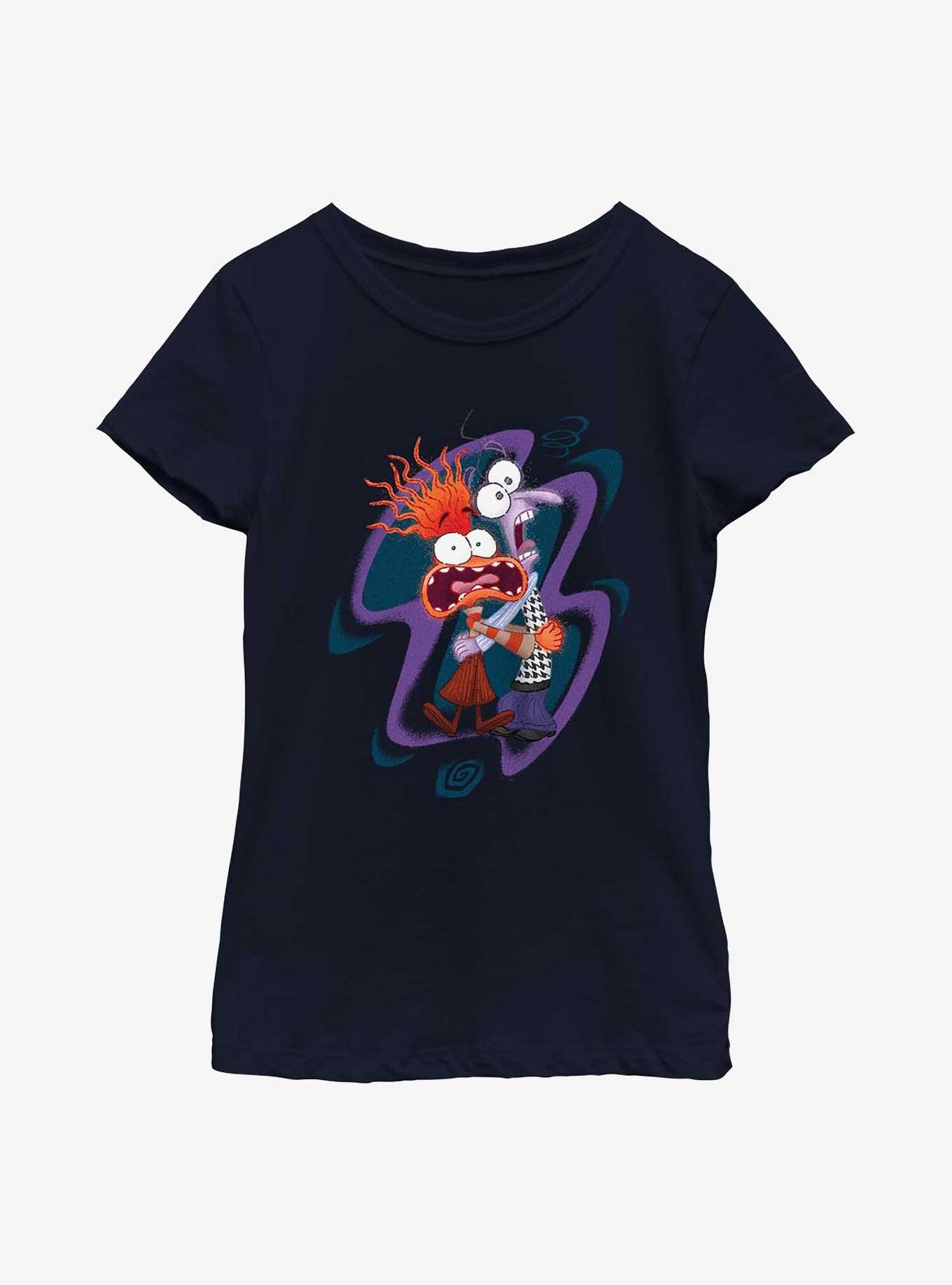 Disney Pixar Inside Out 2 Fear And Anxiety Youth Girls T-Shirt, , hi-res