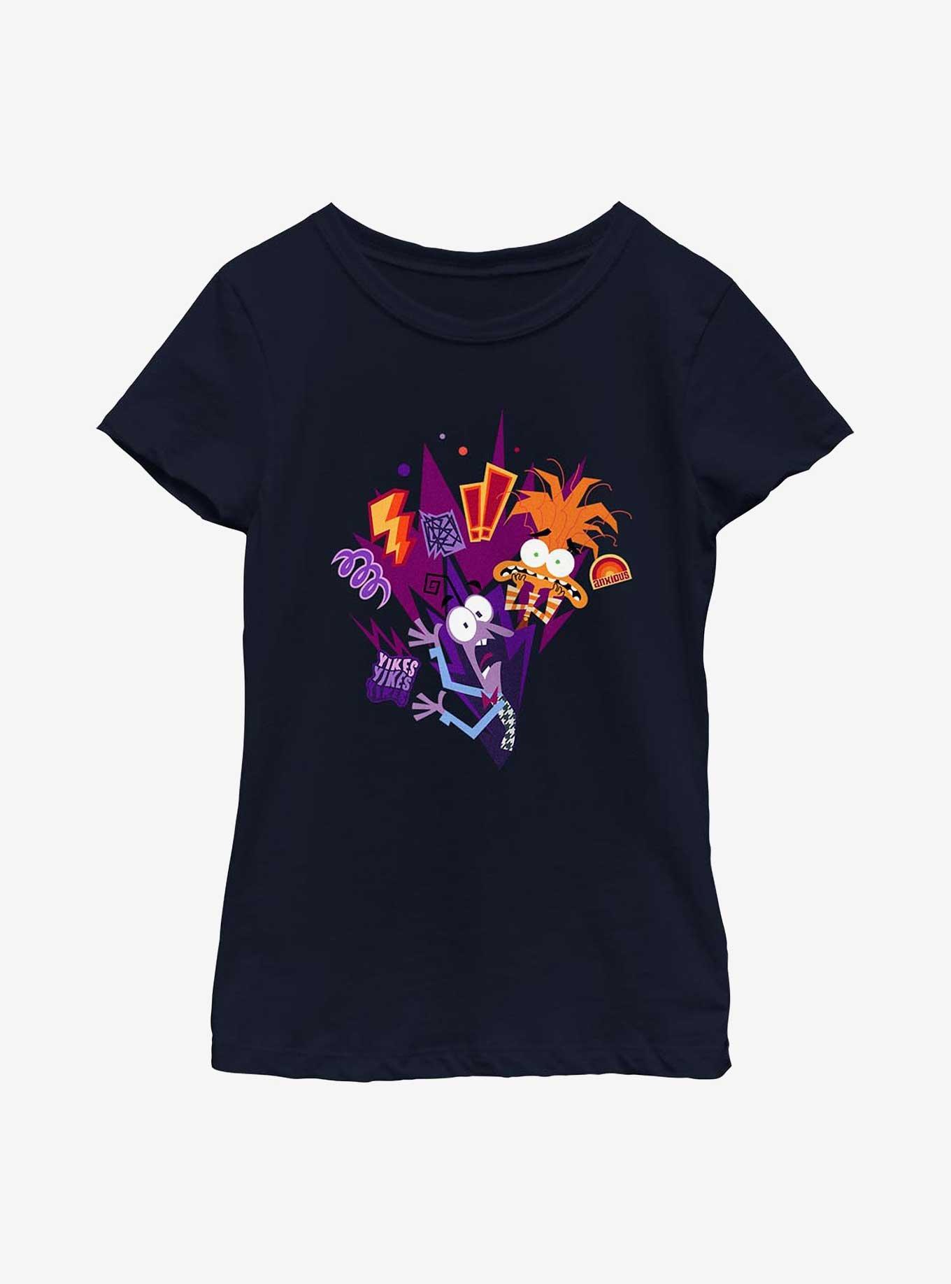 Disney Pixar Inside Out 2 Yikes Yikes Yikes Youth Girls T-Shirt, , hi-res