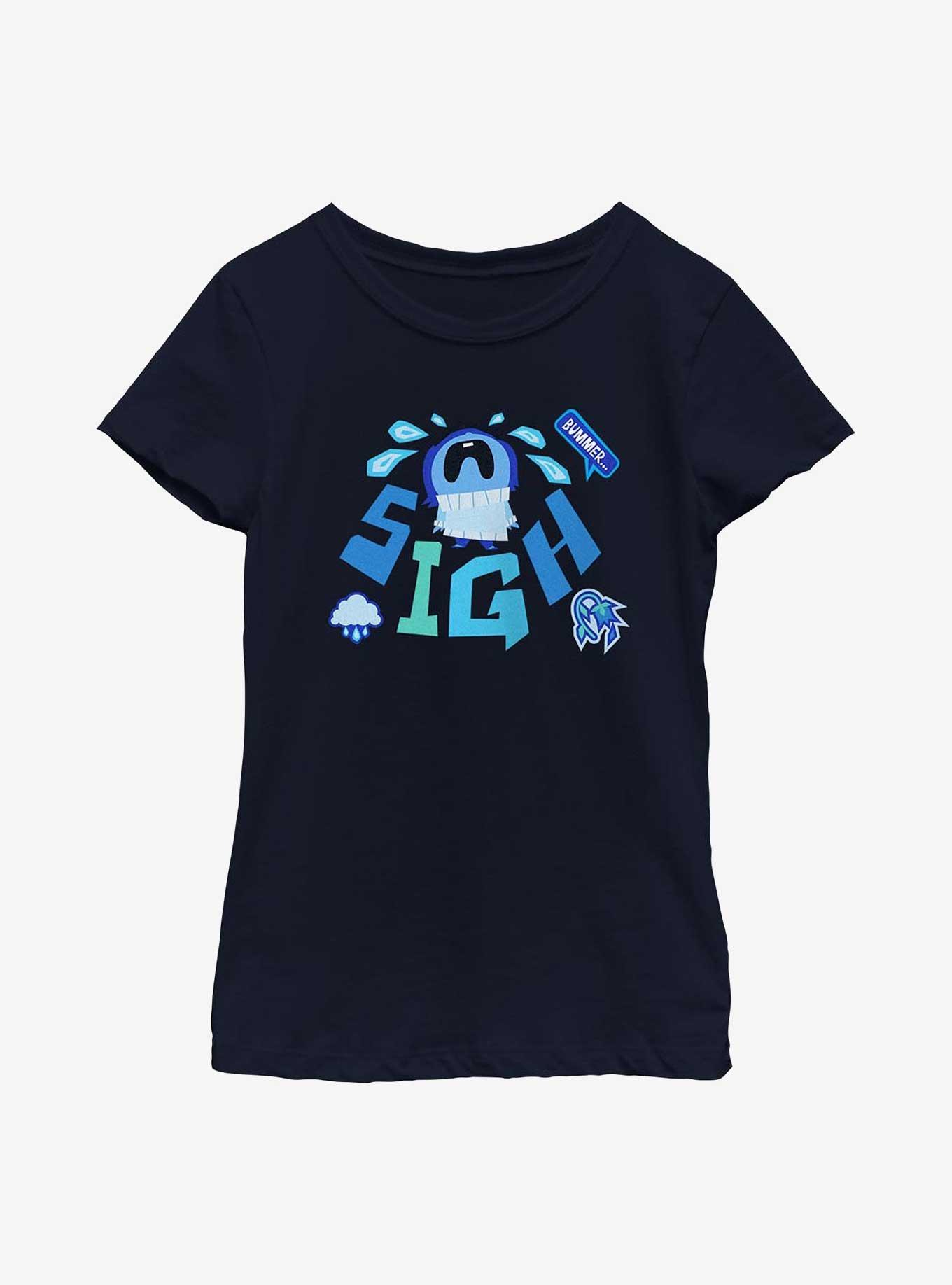 Disney Pixar Inside Out 2 Sadness Sigh Youth Girls T-Shirt, , hi-res