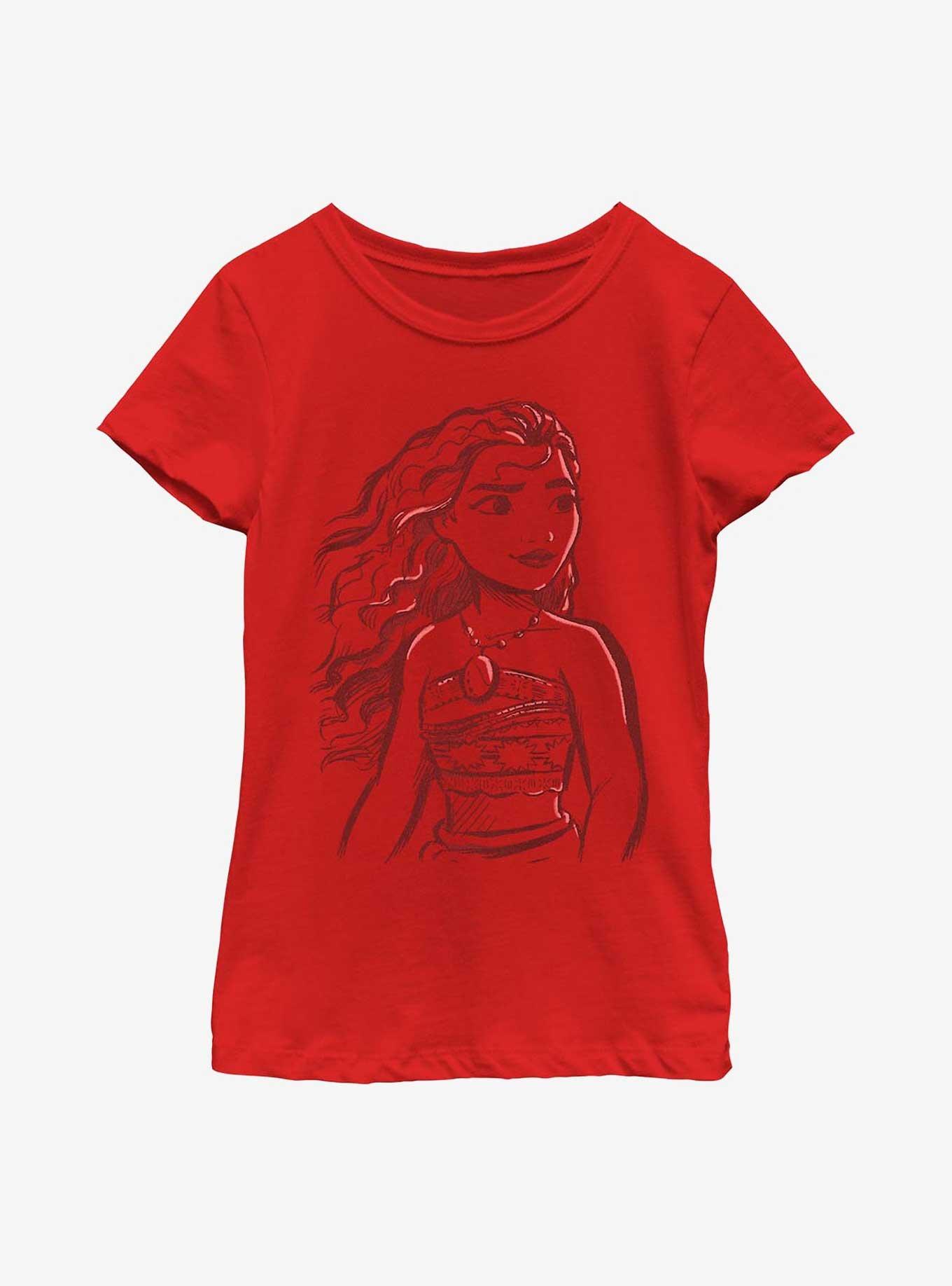 Disney Moana Big Sketchy Youth Girls T-Shirt, , hi-res