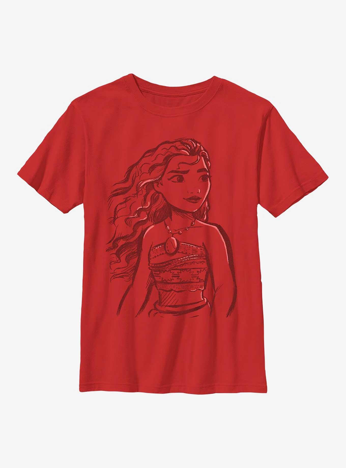 Disney Moana Big Sketchy Youth T-Shirt, , hi-res