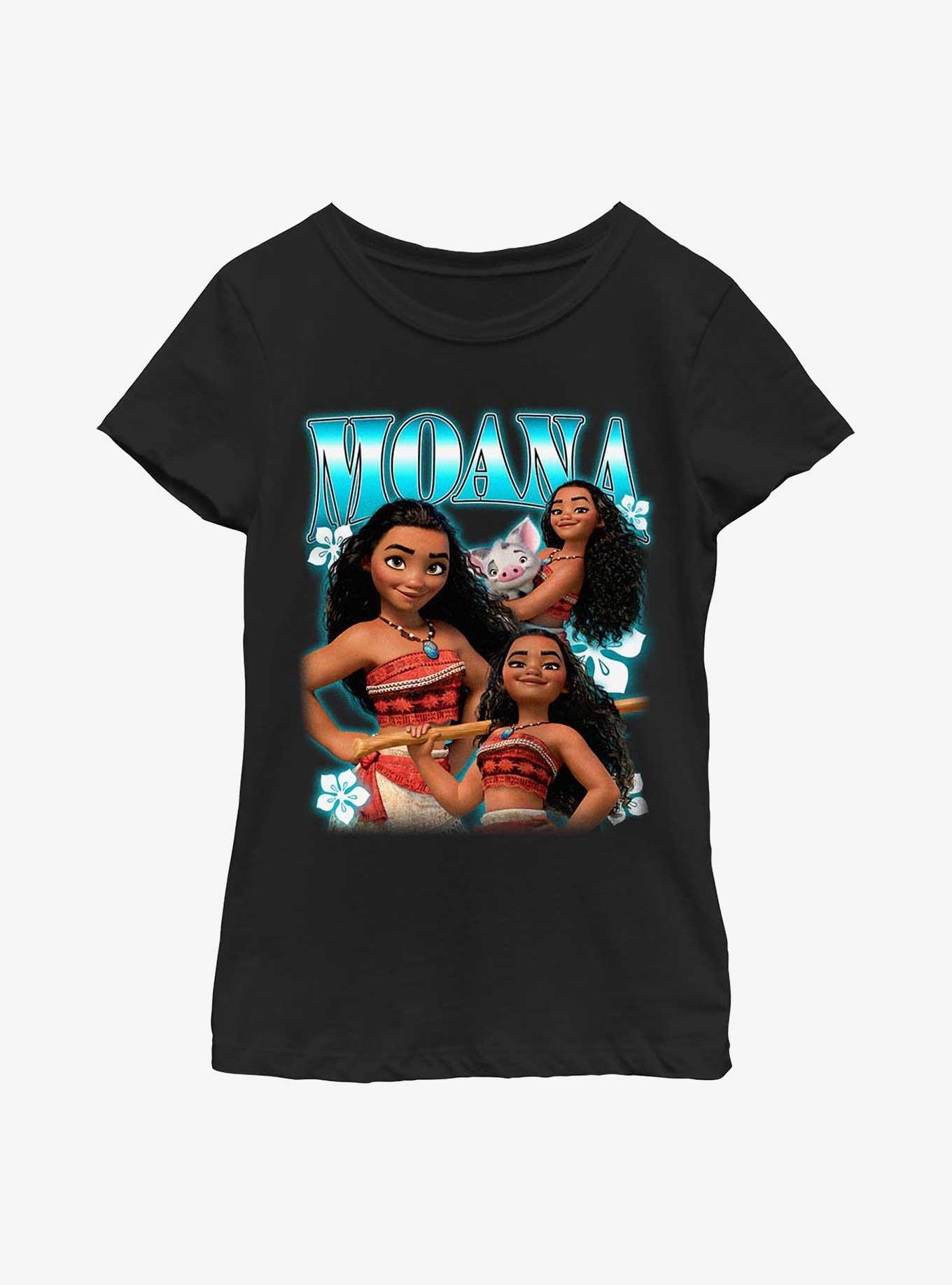 Disney Moana Moana Collage Youth Girls T-Shirt, , hi-res