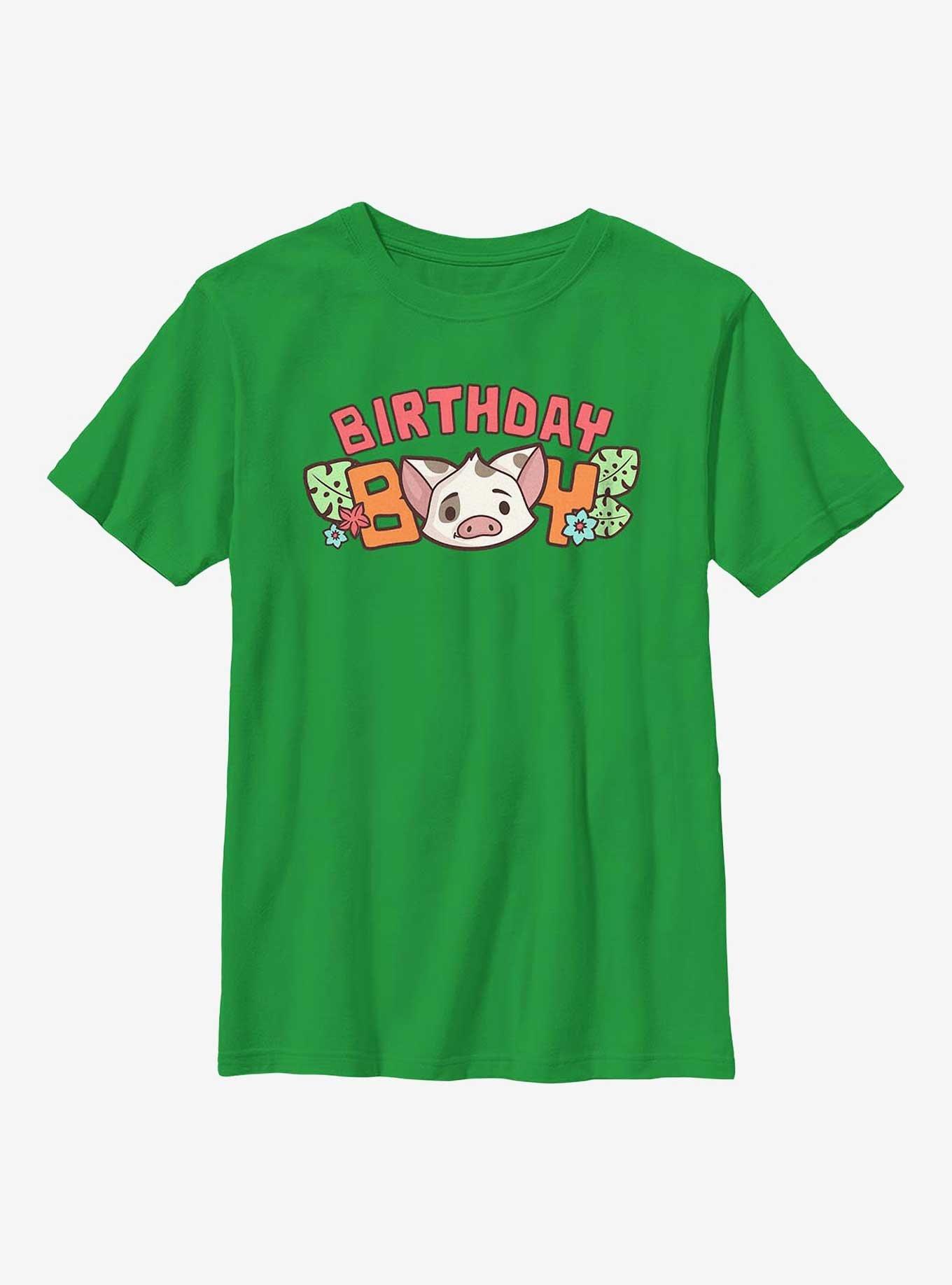 Disney Moana Bday Boy Pua Youth T-Shirt, , hi-res