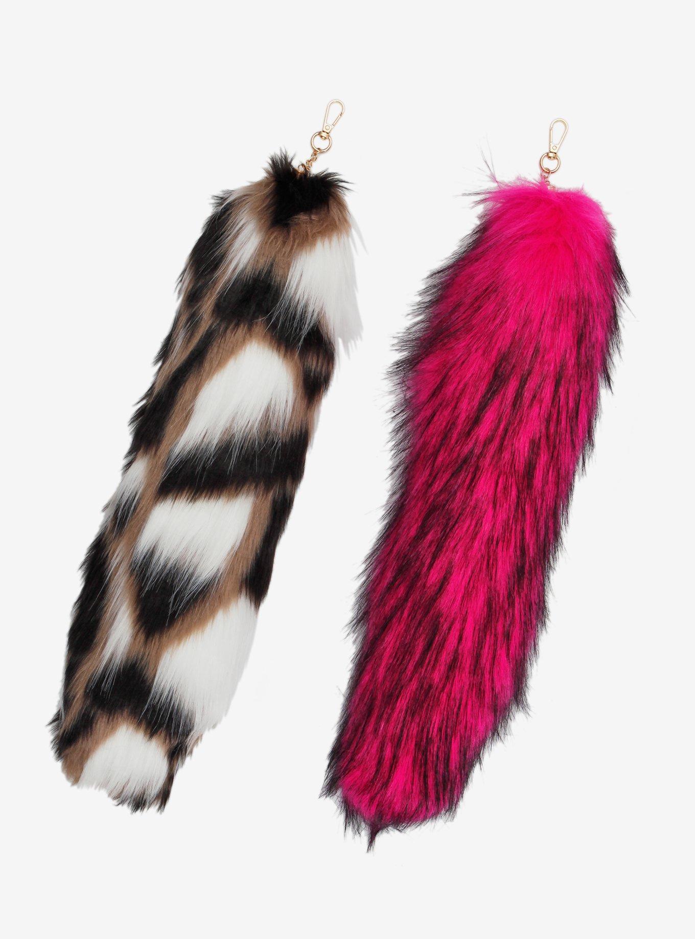 Faux Tail Assorted Blind Key Chain, , hi-res