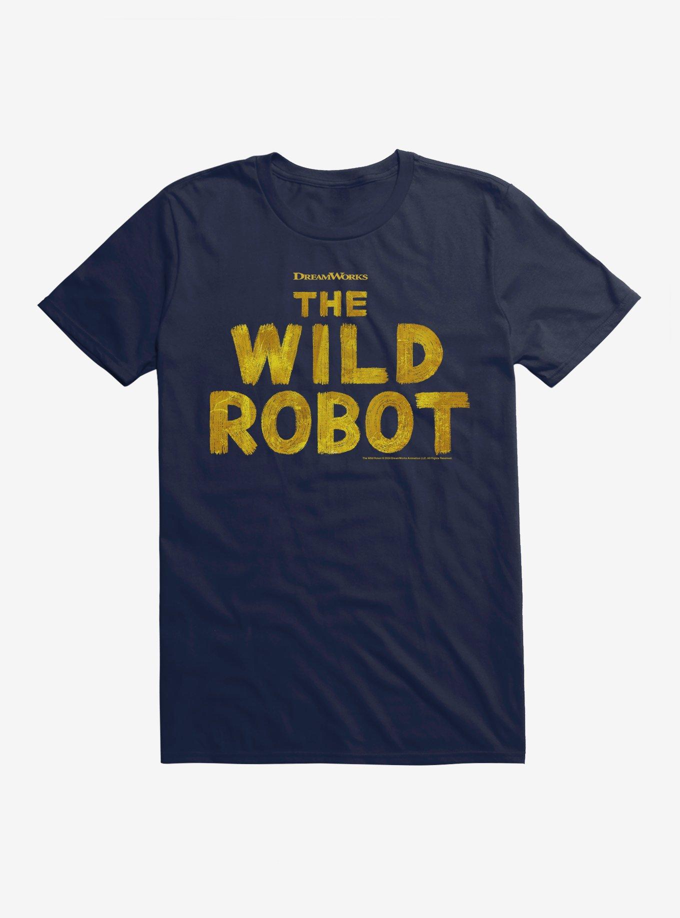 The Wild Robot Title Logo T-Shirt, MIDNIGHT NAVY, hi-res