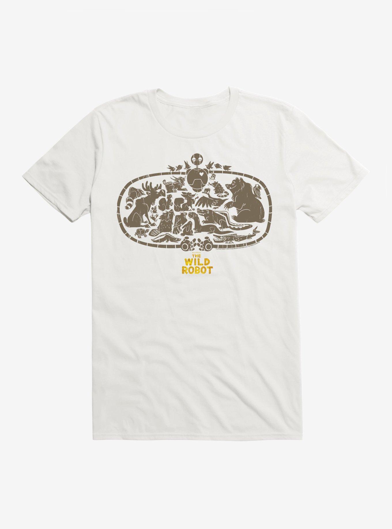 The Wild Robot Nature Hugs T-Shirt, WHITE, hi-res