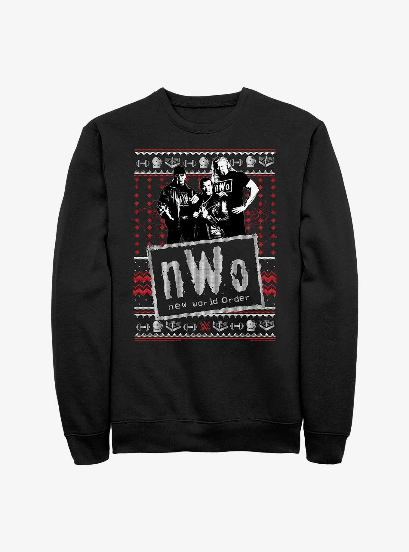 WWE NWO Ugly Sweater Pattern Sweatshirt, , hi-res