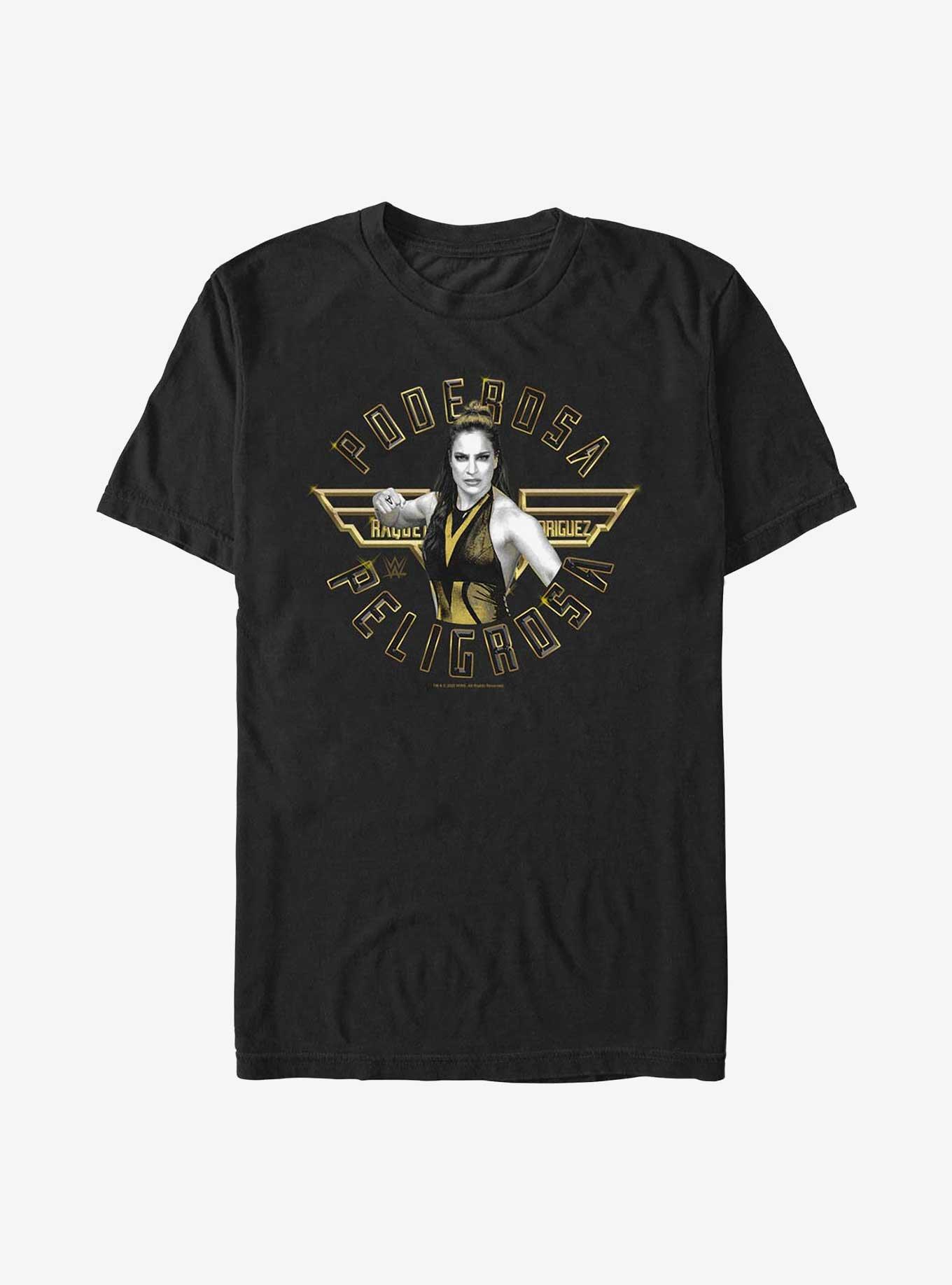 WWE Raquel Rodriguez Ponderosa Peligrosa T-Shirt, BLACK, hi-res