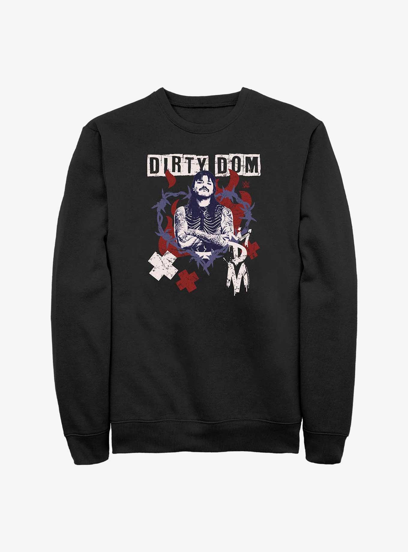 WWE Dirty Dominik Mysterio Portrait Sweatshirt, BLACK, hi-res