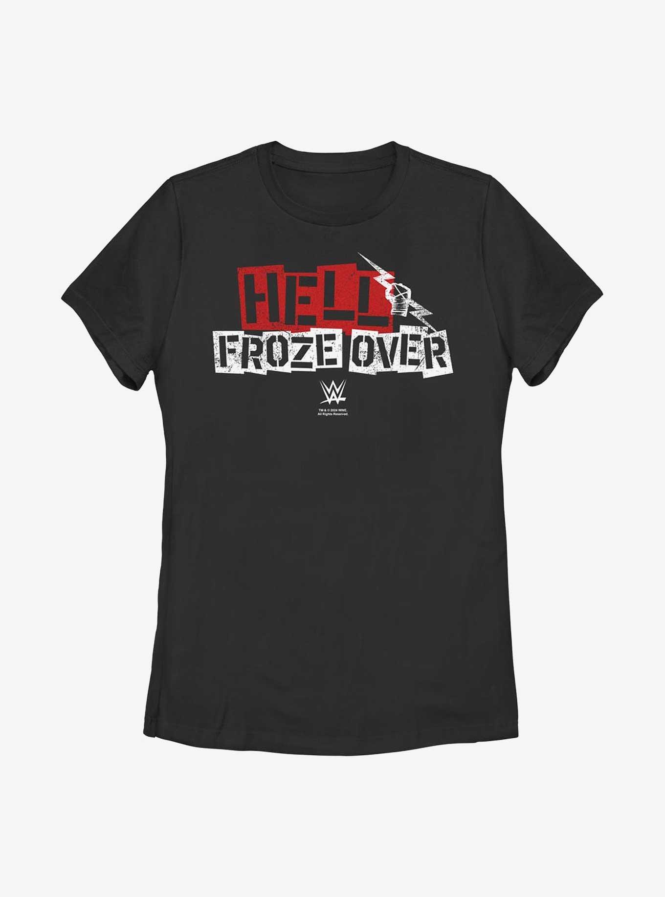 WWE CM Punk Hell Froze Over Womens T-Shirt, BLACK, hi-res