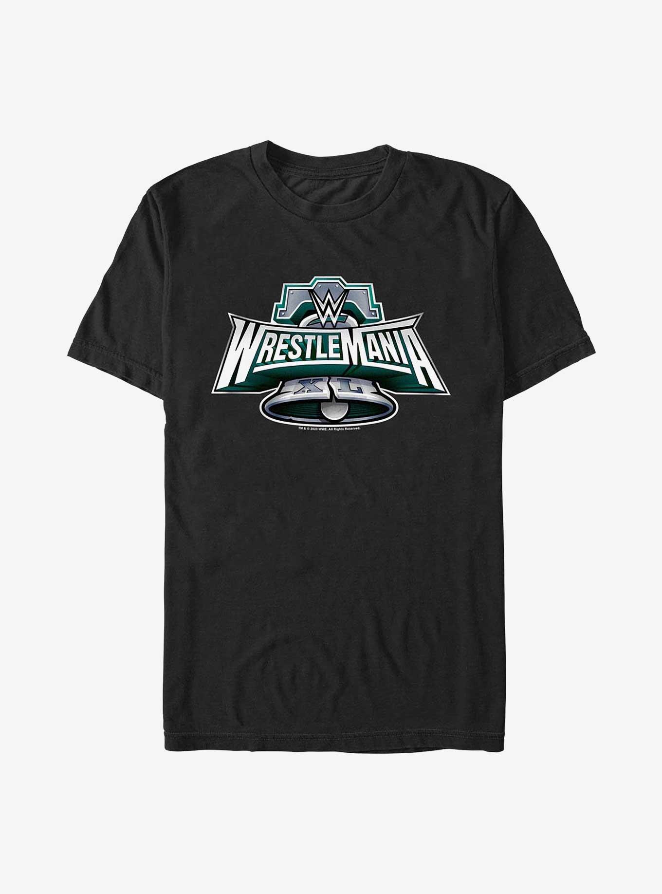 WWE Wrestlemania 40 Logo T-Shirt, BLACK, hi-res