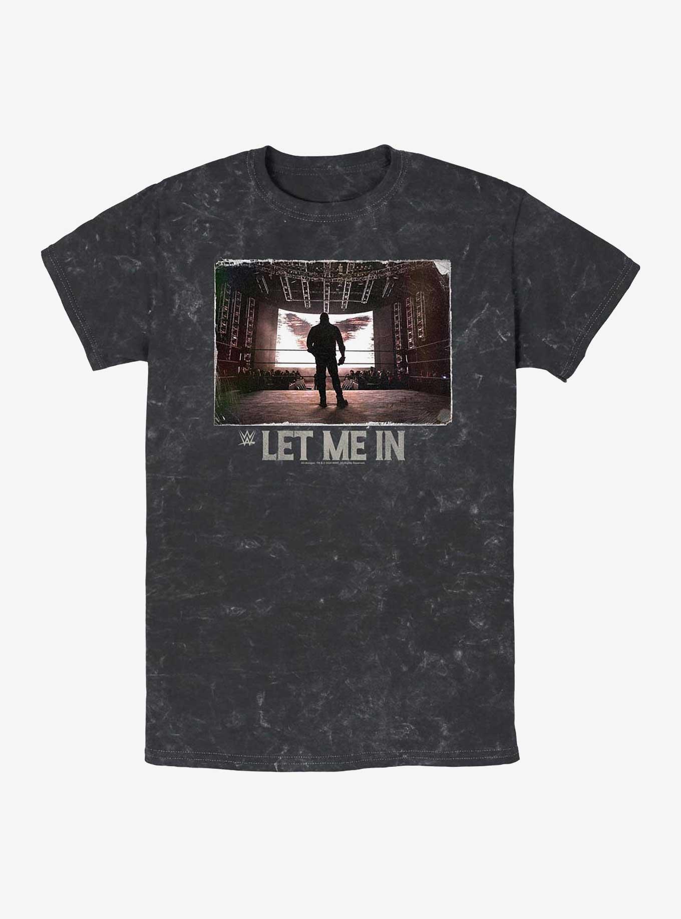 WWE Bray Wyatt The Fiend Tribute Let Me In Mineral Wash T-Shirt, BLACK, hi-res