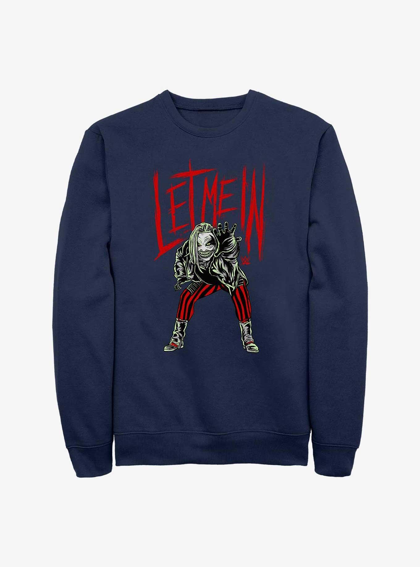 WWE Let Me In Bray Wyatt The Fiend Sweatshirt, NAVY, hi-res