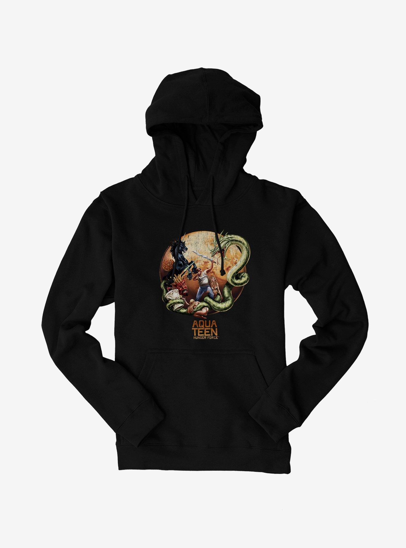 Aqua Teen Hunger Force Fight Scene Hoodie, , hi-res