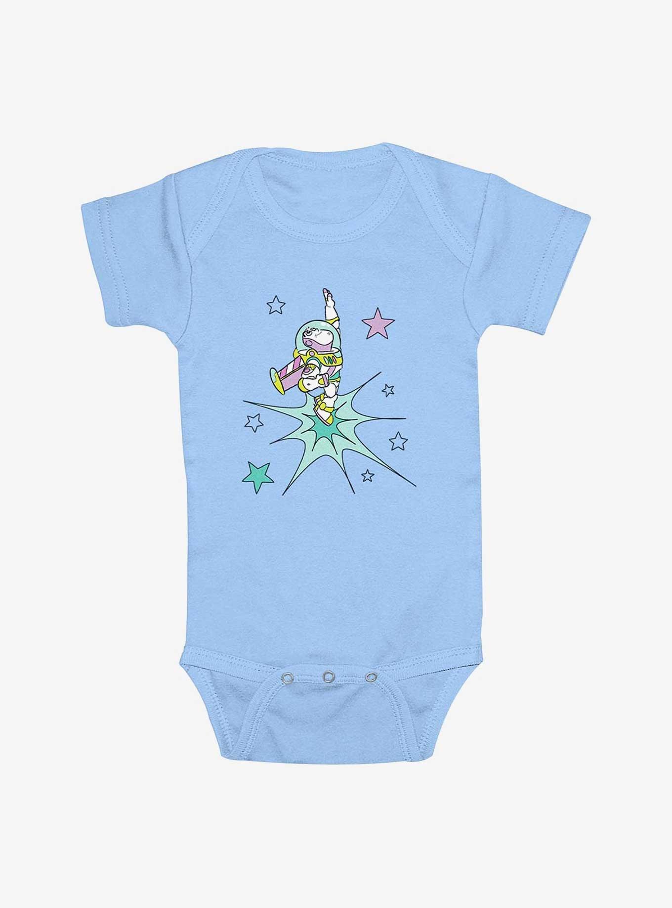 Disney Pixar Toy Story Buzz Flying Infant Bodysuit, LT BLUE, hi-res