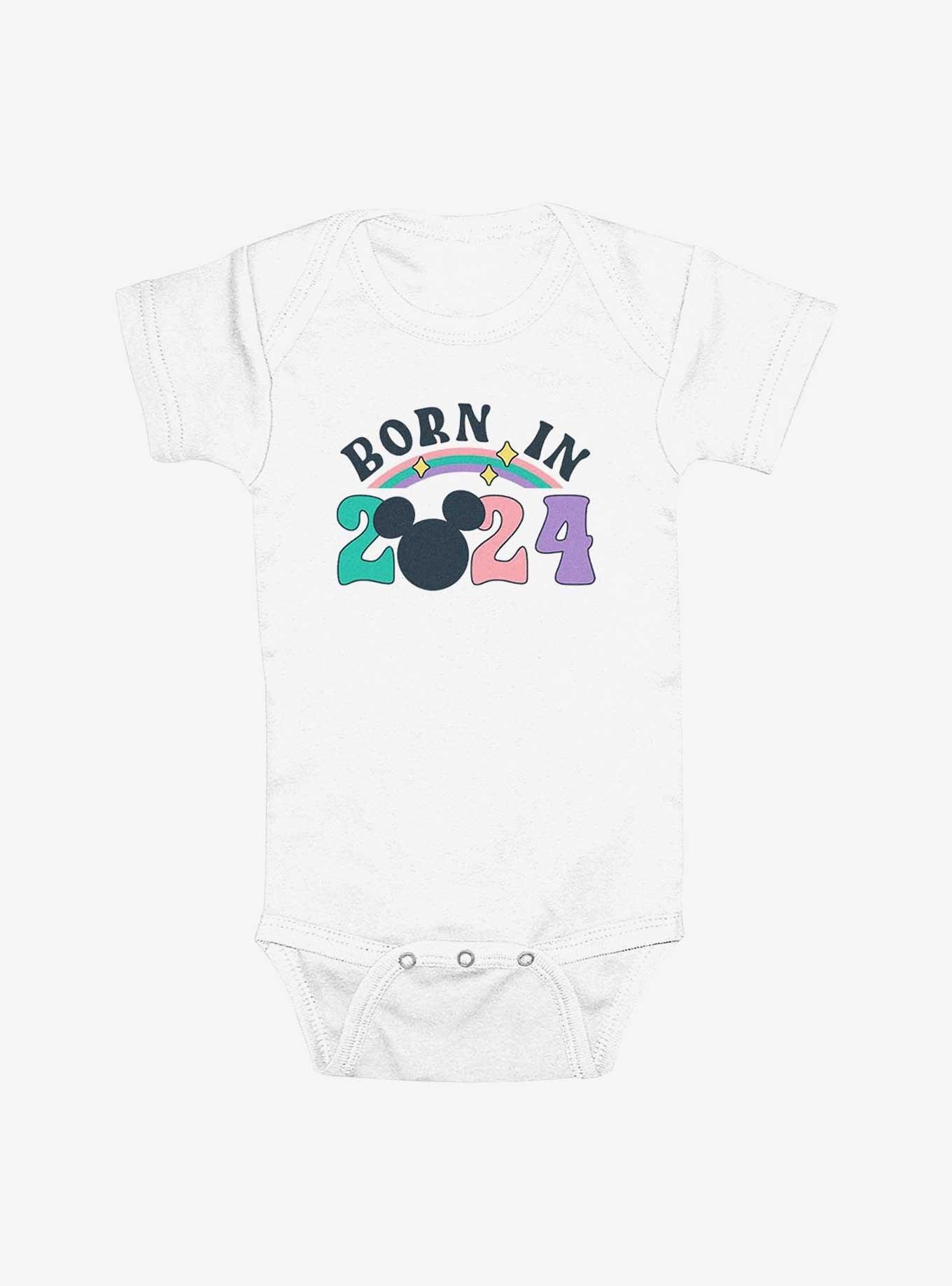 Disney Mickey Mouse Born In 2024 Infant Bodysuit