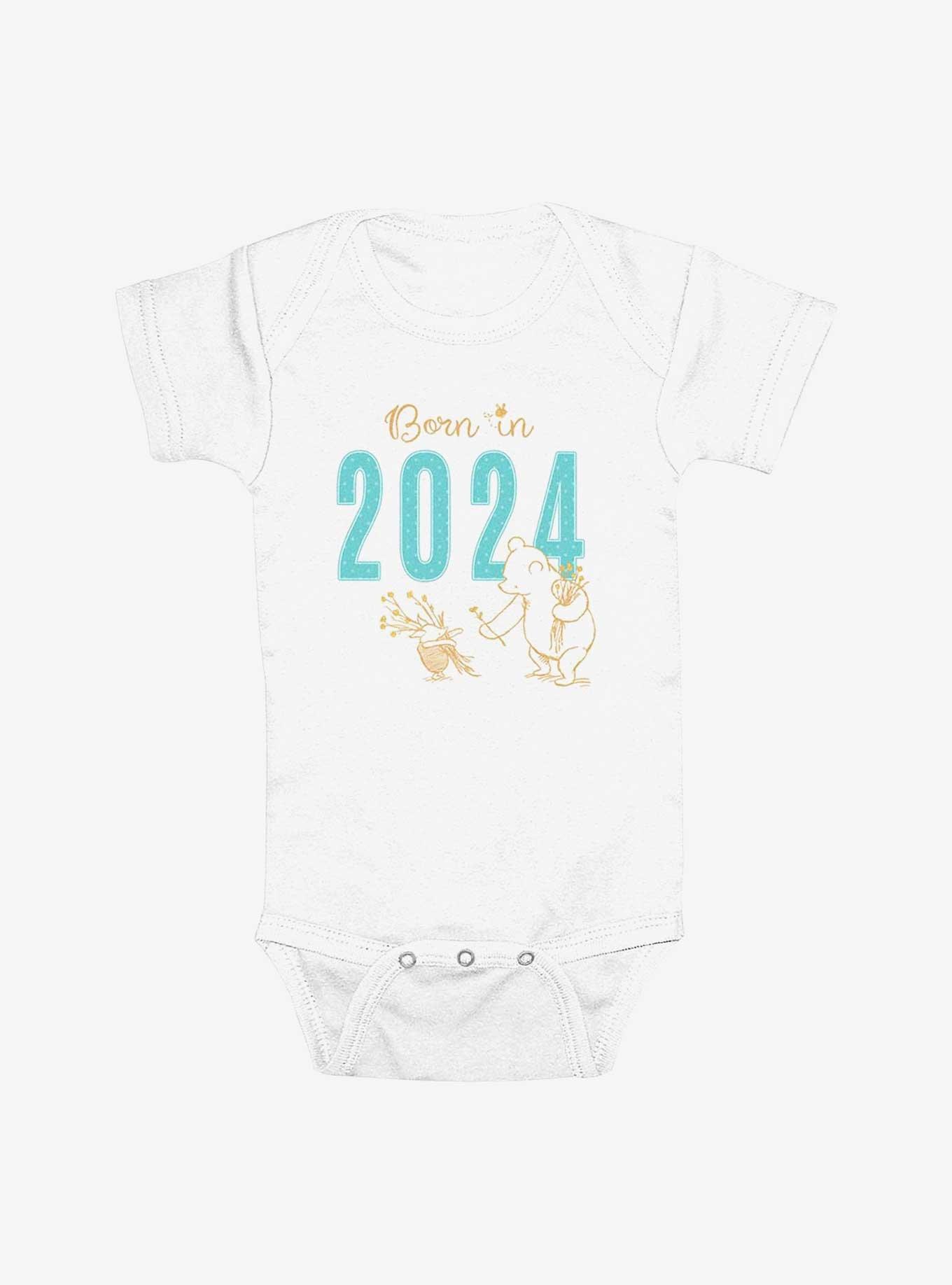 Disney Winnie The Pooh Born In 2024 Infant Bodysuit, , hi-res