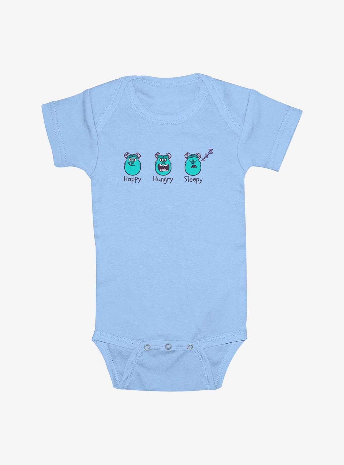 Disney Pixar Monsters Inc Happy Hungry Sleepy Infant Bodysuit, , hi-res
