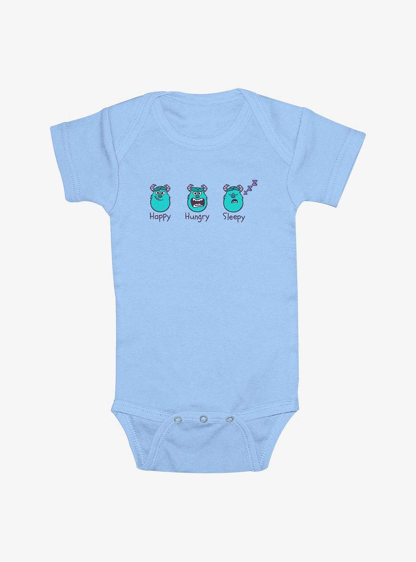 Disney Pixar Monsters Inc Happy Hungry Sleepy Infant Bodysuit, , hi-res