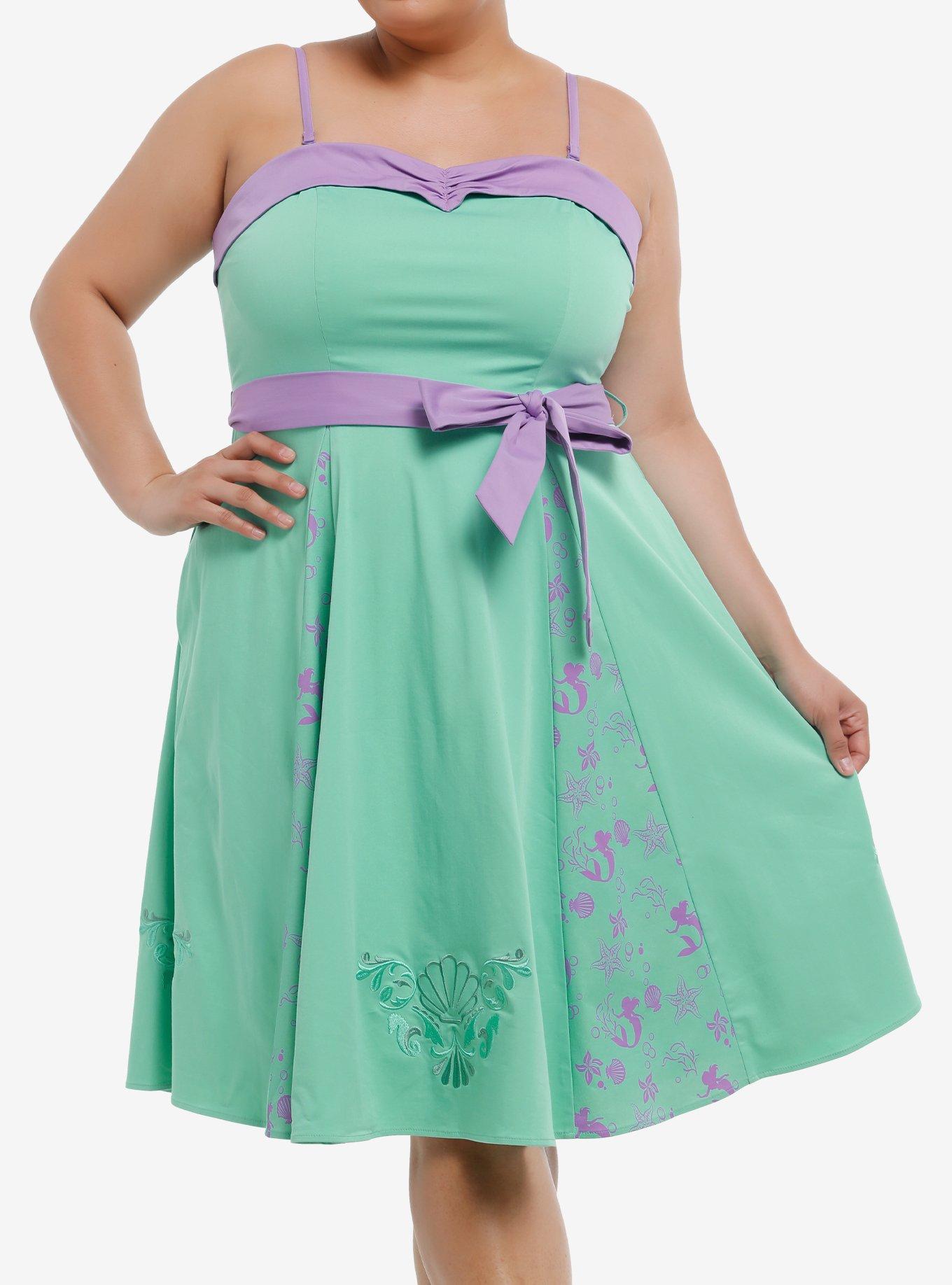 Her Universe Disney The Little Mermaid Ariel Icons Retro Dress Plus Size Her Universe Exclusive, , hi-res