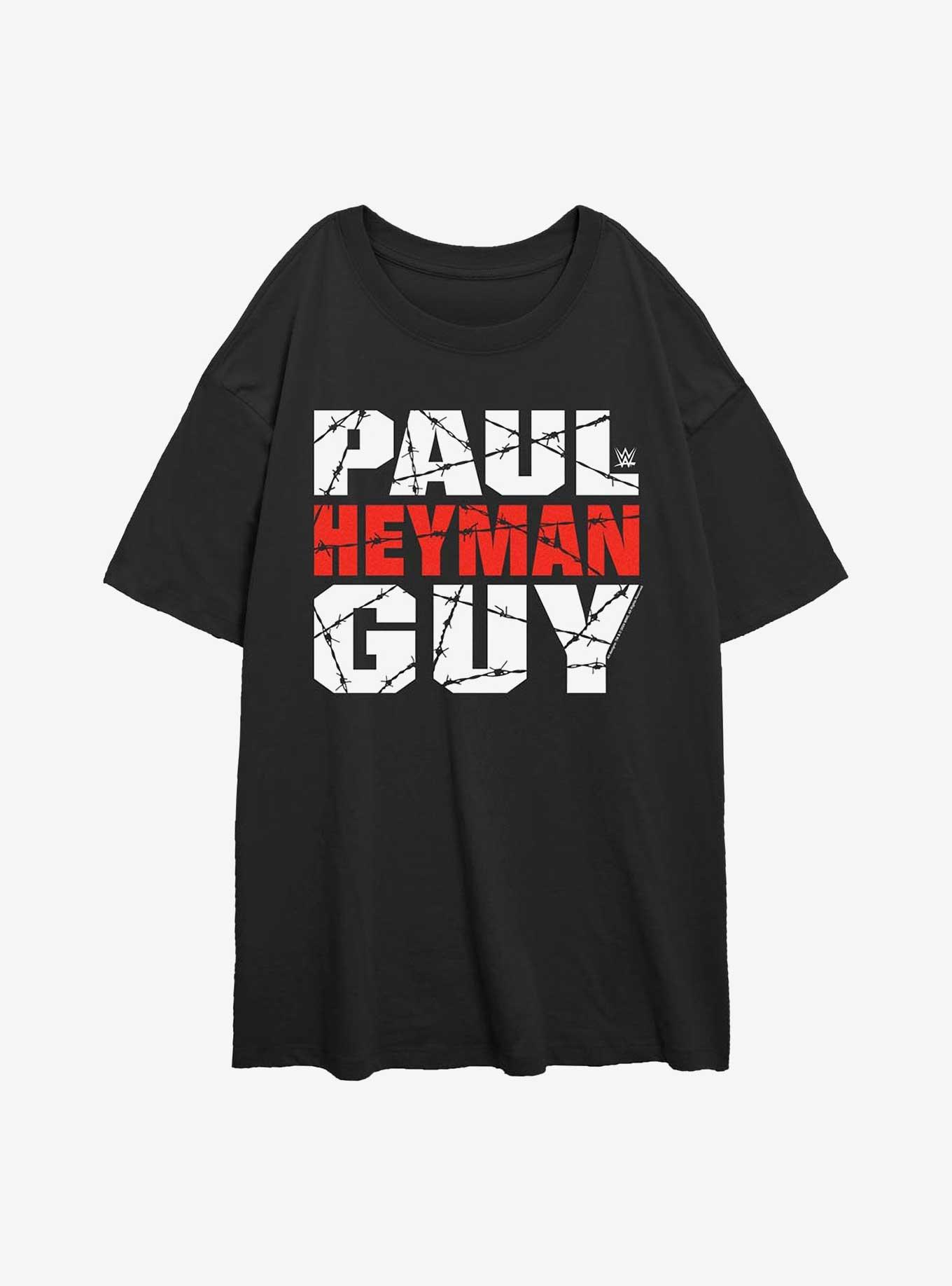 WWE Paul Heyman Guy Womens Oversized T-Shirt, BLACK, hi-res