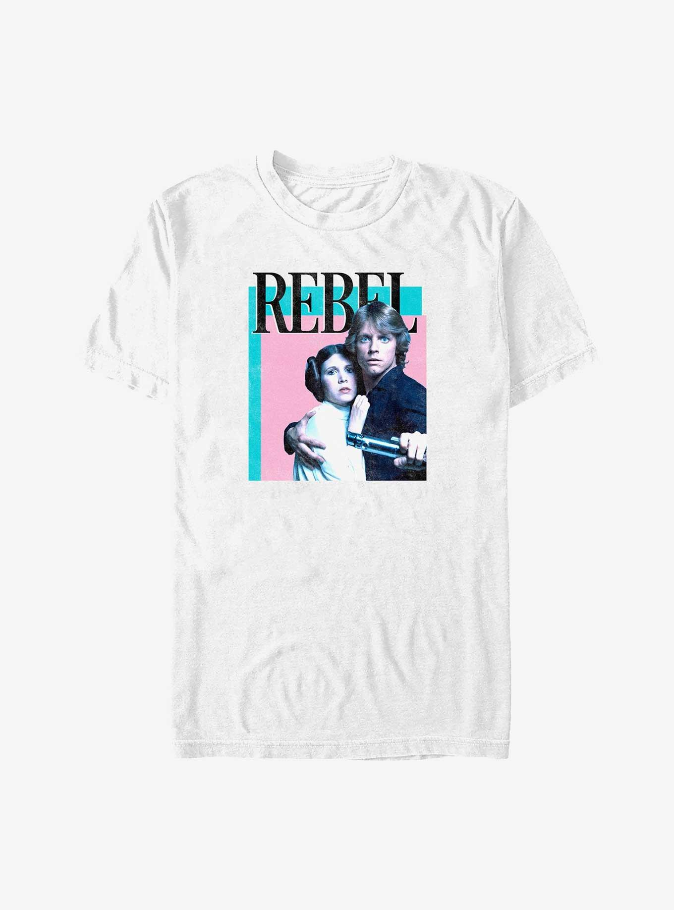 Star Wars Rebel Han And Leia T-Shirt, WHITE, hi-res