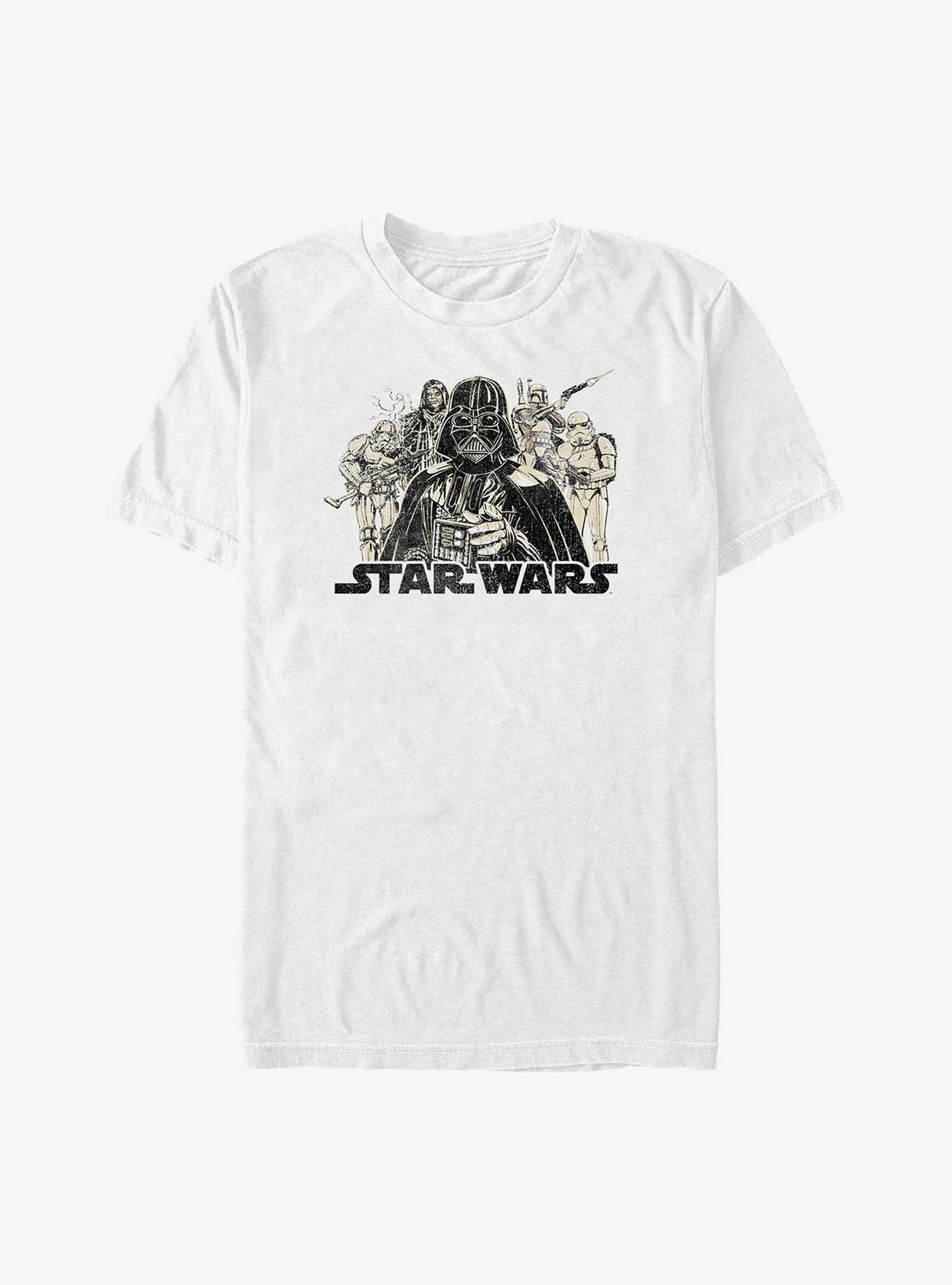 Star Wars Vintage Villains T-Shirt, WHITE, hi-res