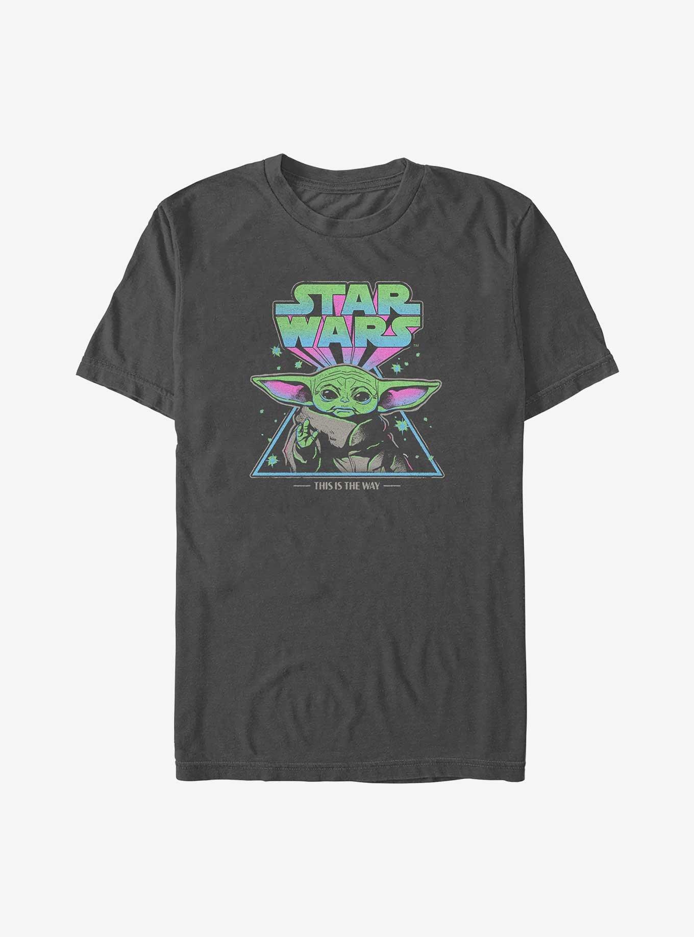 Star Wars The Mandalorian Triangle Color T-Shirt, CHARCOAL, hi-res