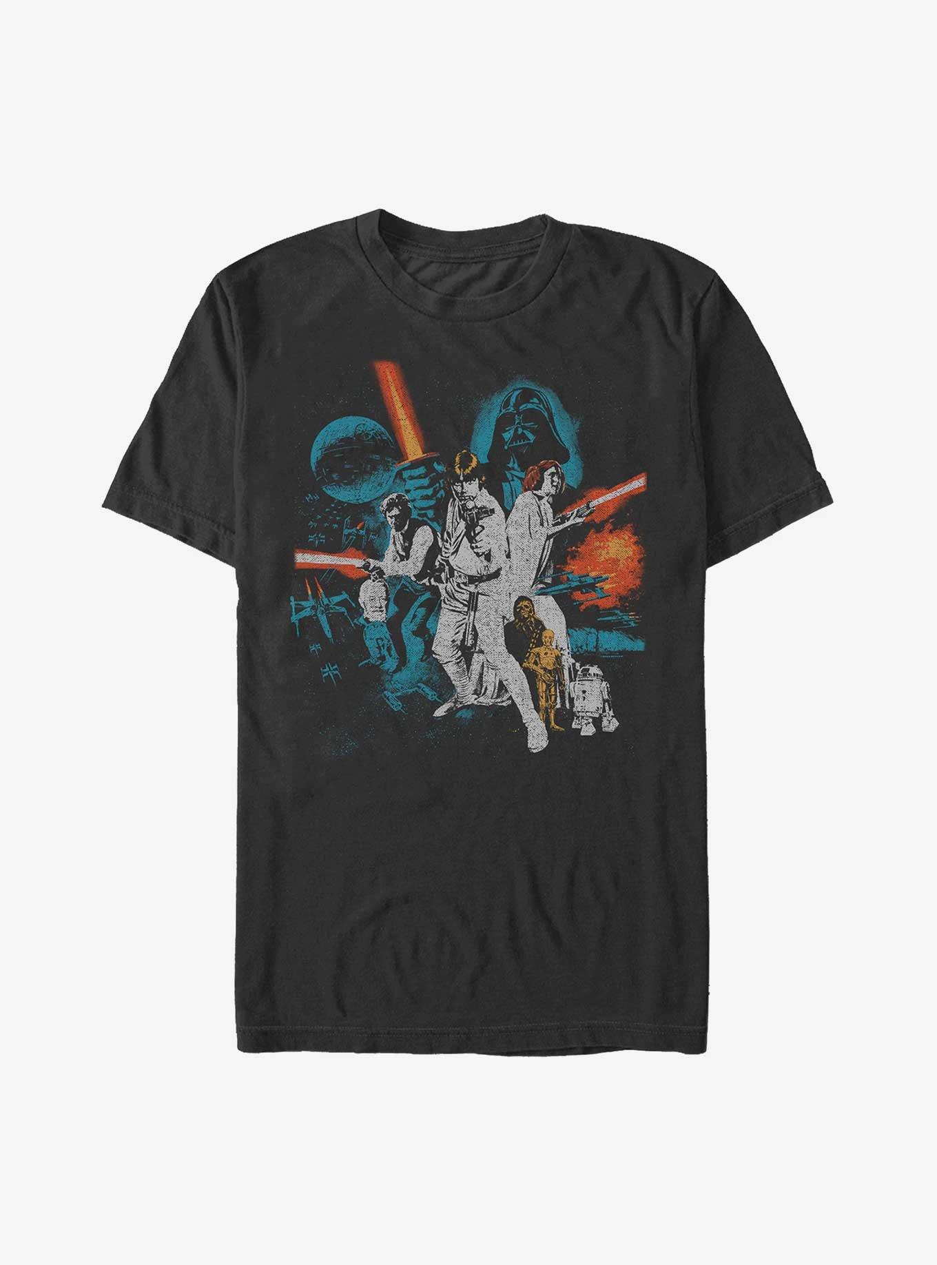 Star Wars Vintage Cast Poster T-Shirt, , hi-res