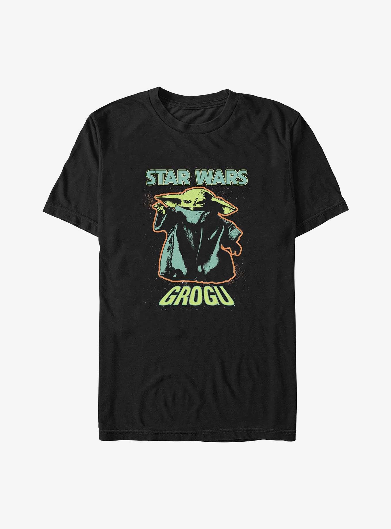 Star Wars The Mandalorian Grogu Space T-Shirt, BLACK, hi-res