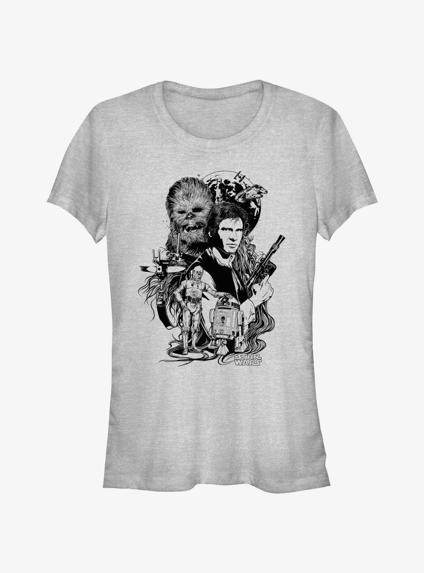 Star Wars Solo Hope Girls T-Shirt, ATH HTR, hi-res