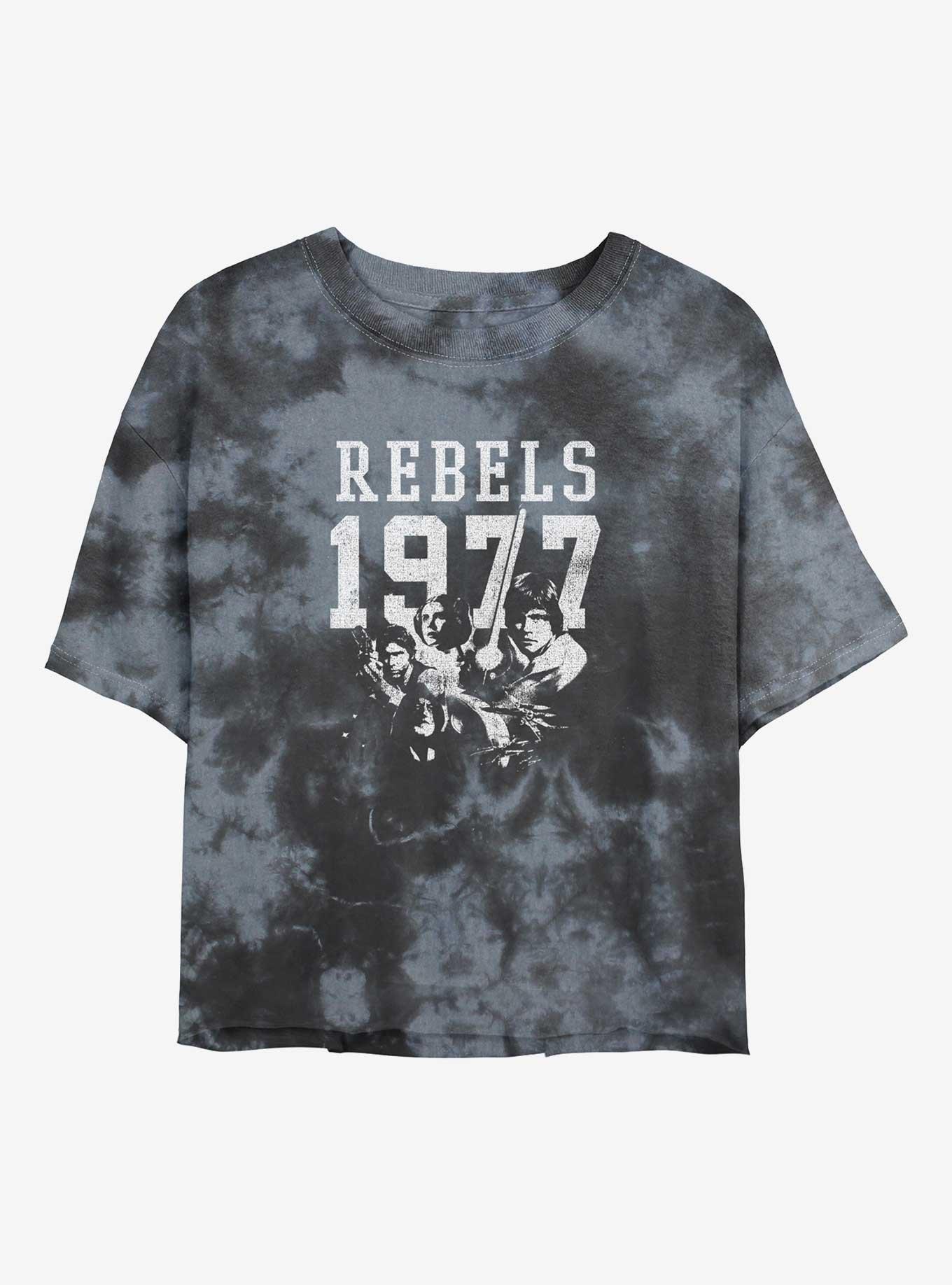 Star Wars Vintage Rebels Girls Tie-Dye Crop T-Shirt, , hi-res