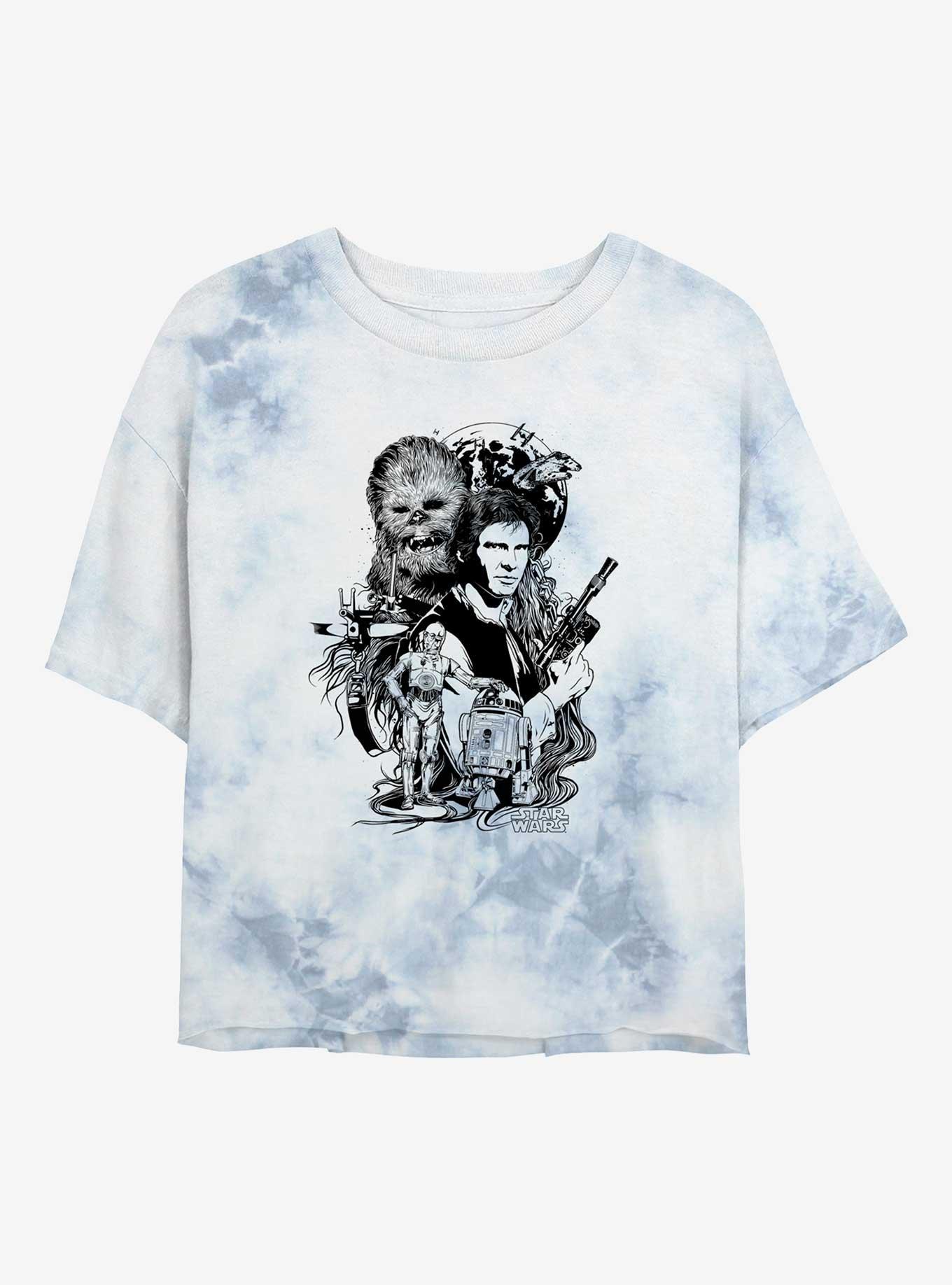 Star Wars Solo Hope Girls Tie-Dye Crop T-Shirt, , hi-res