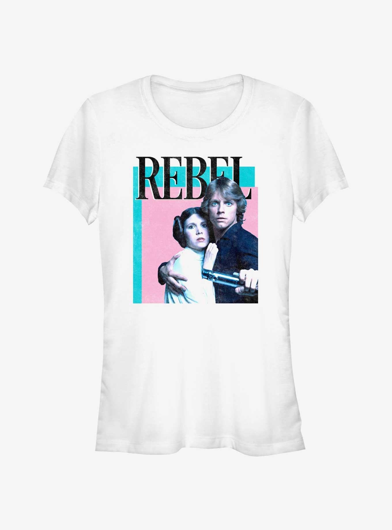 Star Wars Rebel Han And Leia Girls T-Shirt, , hi-res
