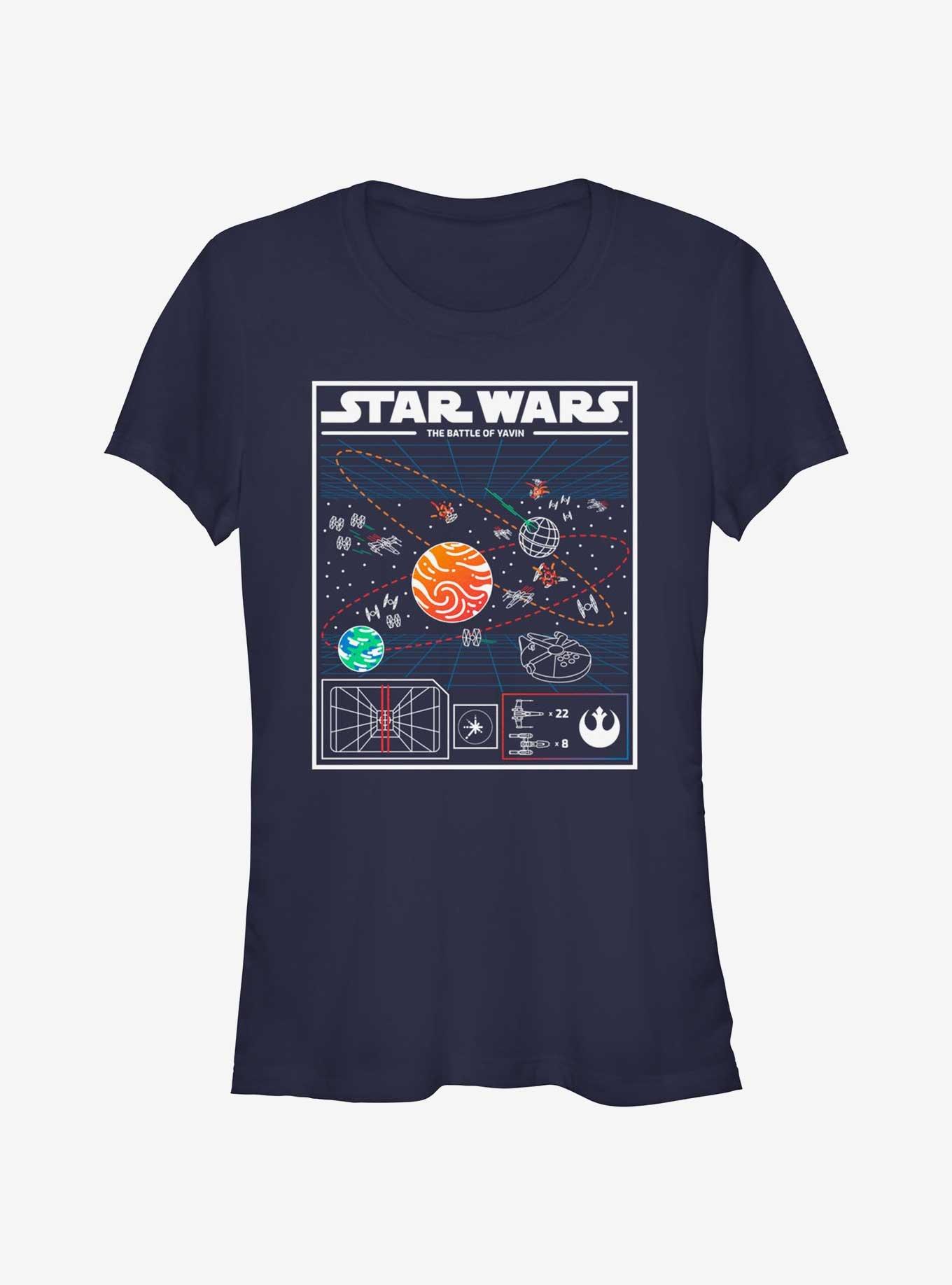 Star Wars Yavin A Great Time Girls T-Shirt, NAVY, hi-res