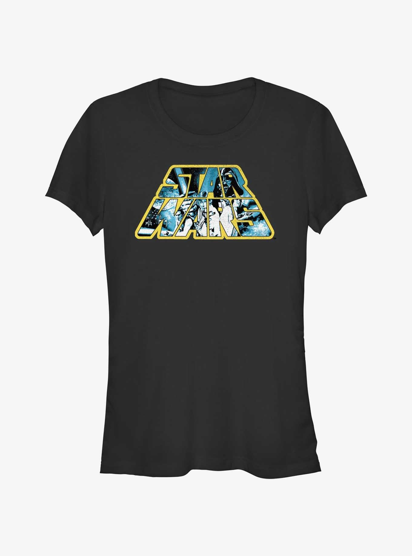 Star Wars Poster Fill Logo Girls T-Shirt, , hi-res