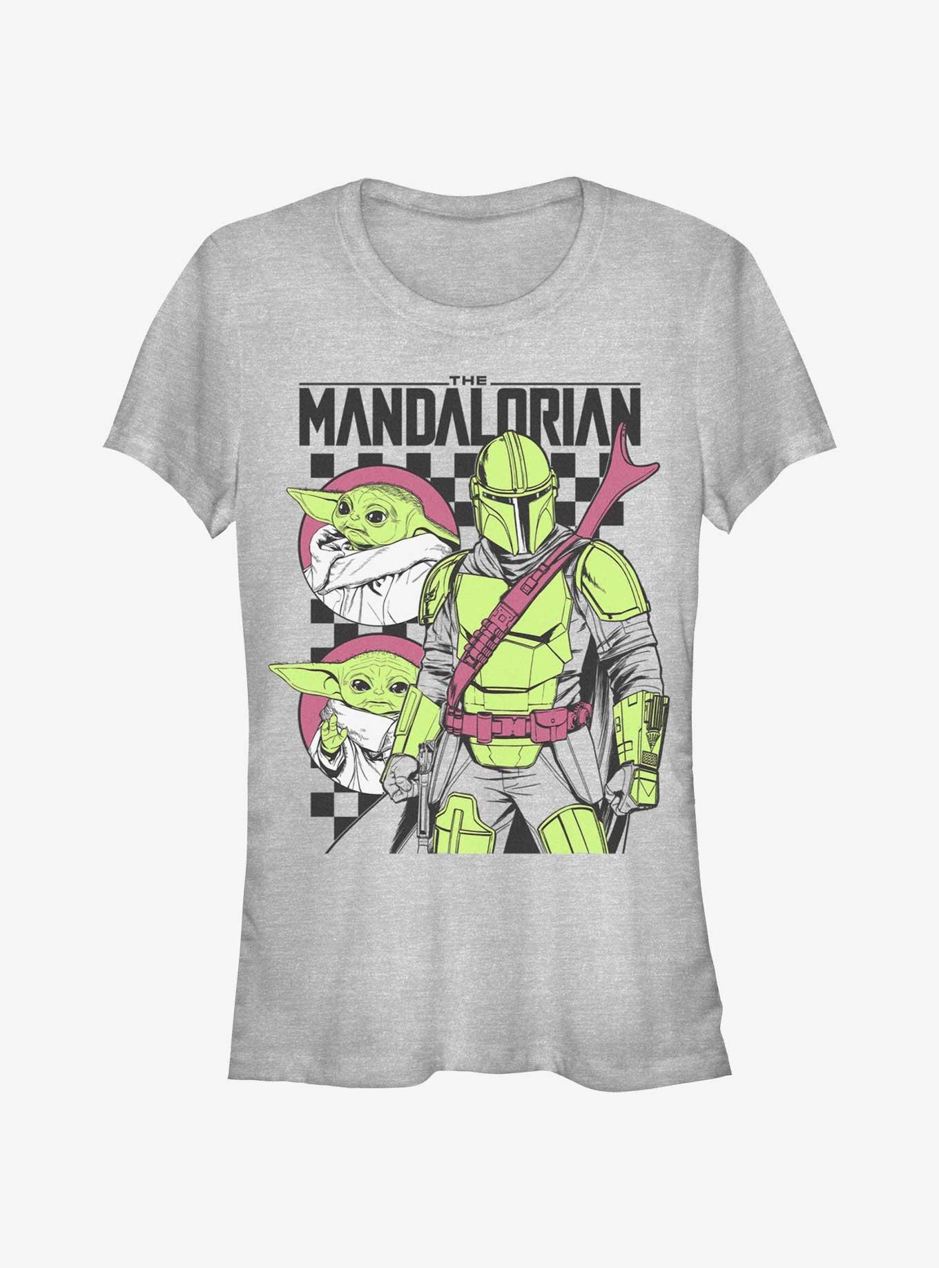 Star Wars The Mandalorian Mando Checkered Girls T-Shirt, , hi-res