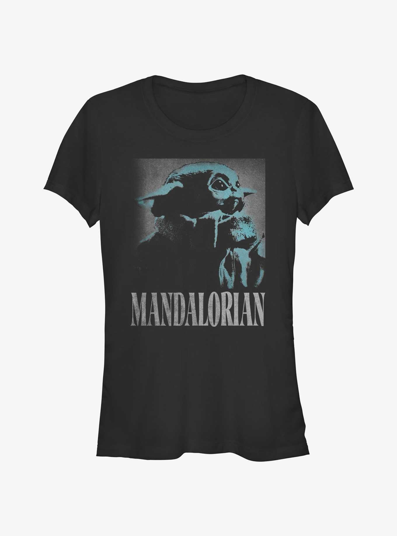 Star Wars The Mandalorian Side View Pose Girls T-Shirt, BLACK, hi-res