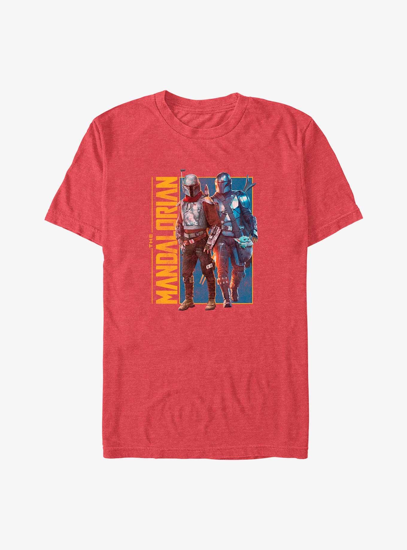 Star Wars The Mandalorian Team  T-Shirt, RED HTR, hi-res