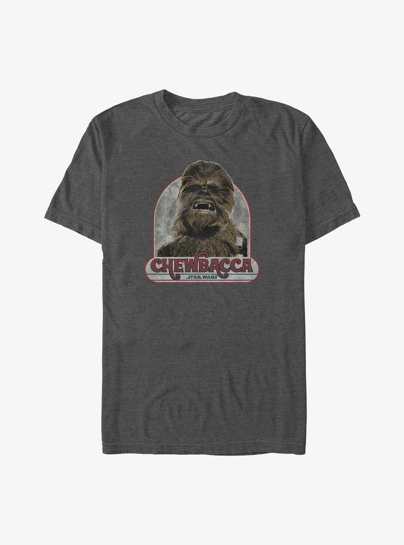 Star Wars Vintage Chewie T-Shirt, CHAR HTR, hi-res