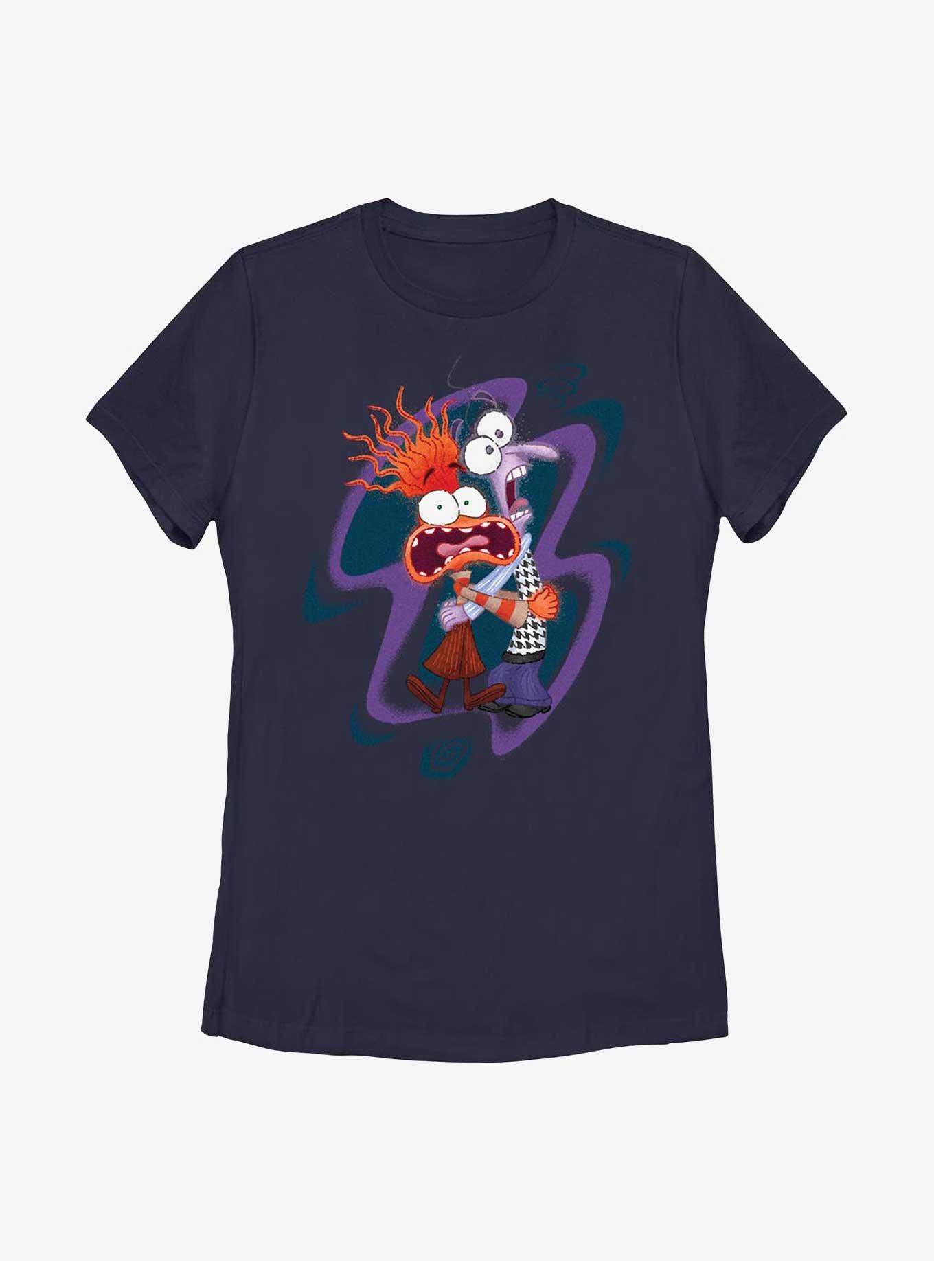 Disney Pixar Inside Out 2 Fear And Anxiety Womens T-Shirt, NAVY, hi-res