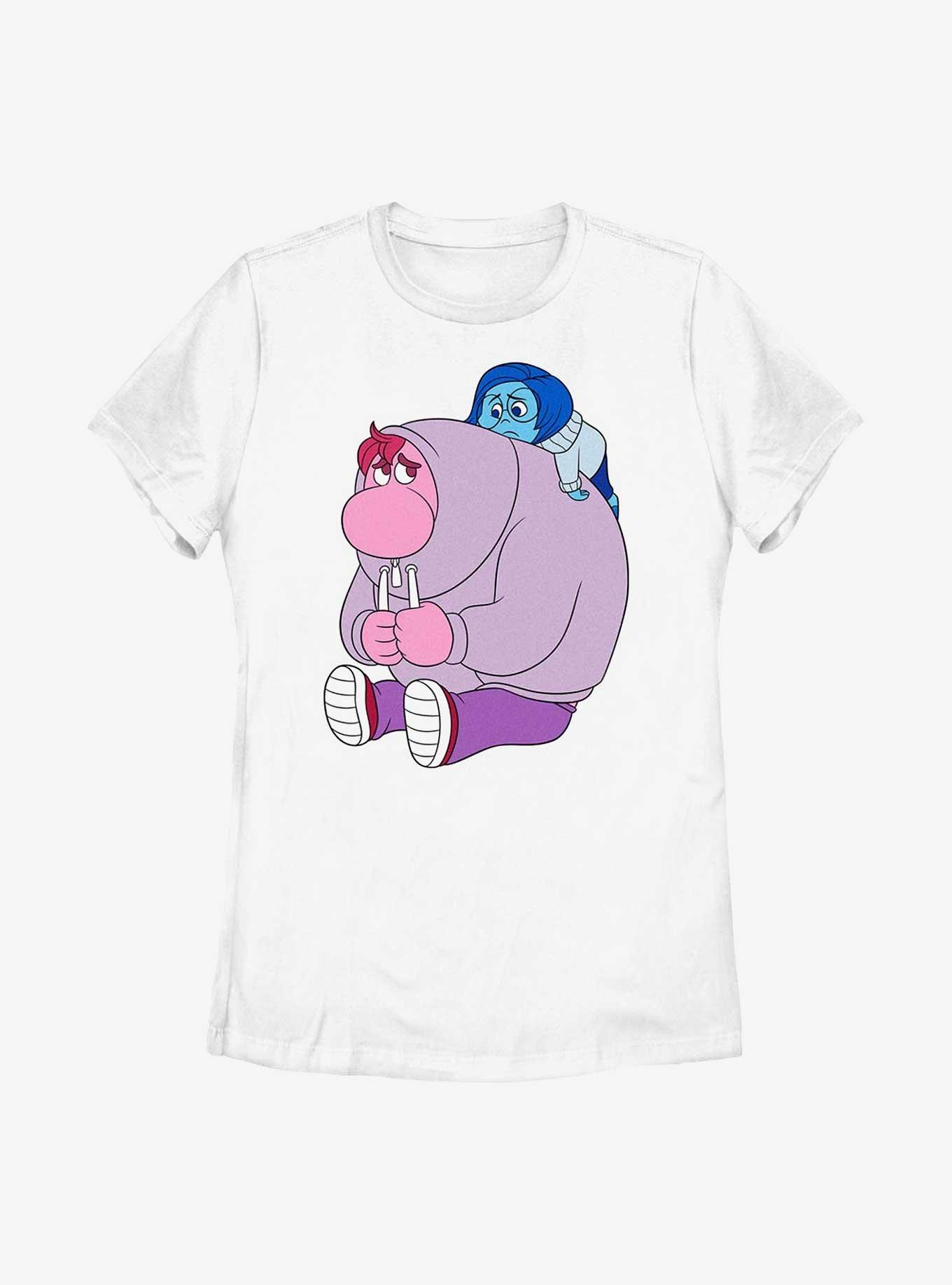 Disney Pixar Inside Out 2 Sadness And Embarrassment Womens T-Shirt, WHITE, hi-res