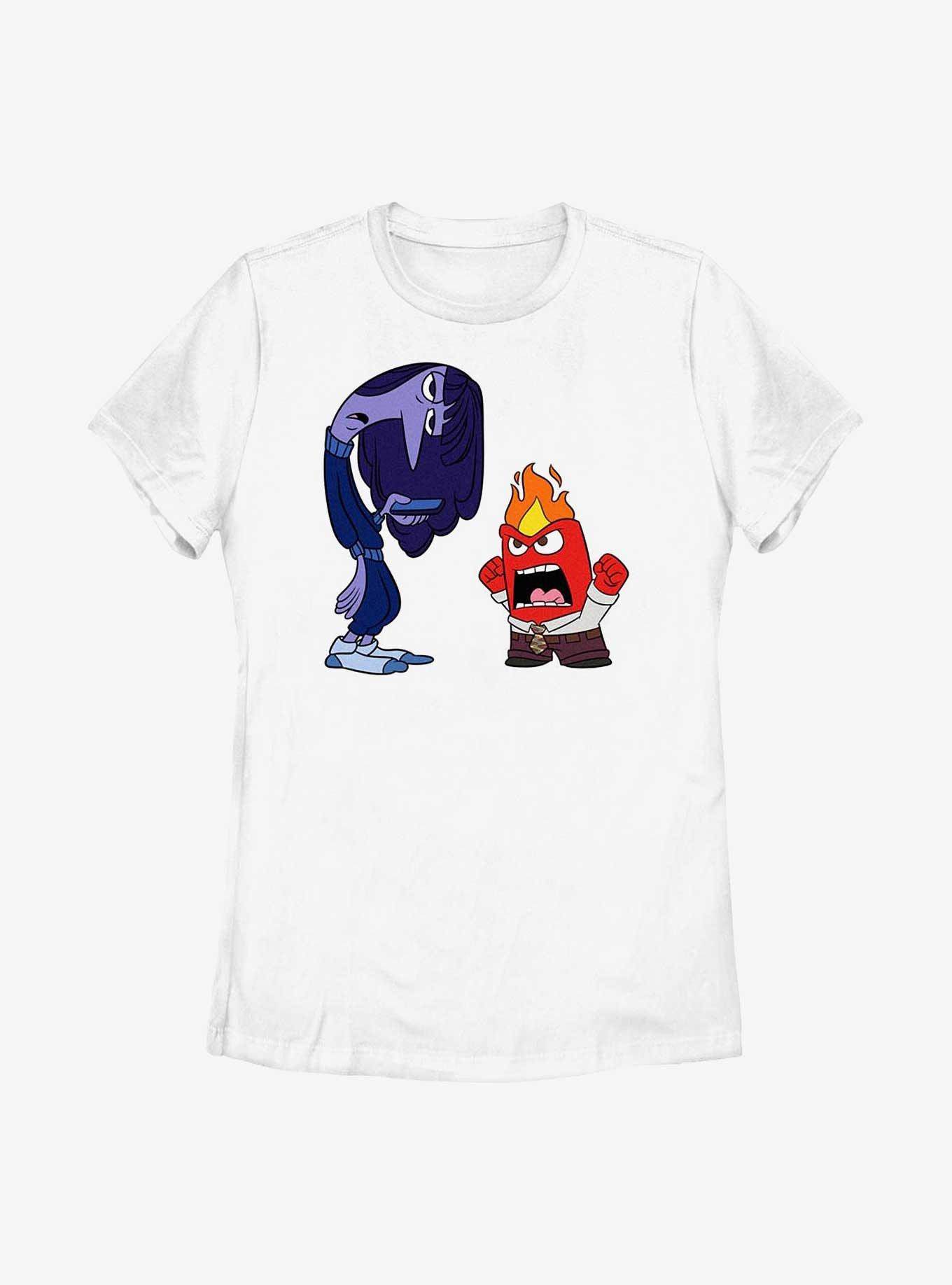 Disney Pixar Inside Out 2 Ennui And Anger Womens T-Shirt, WHITE, hi-res
