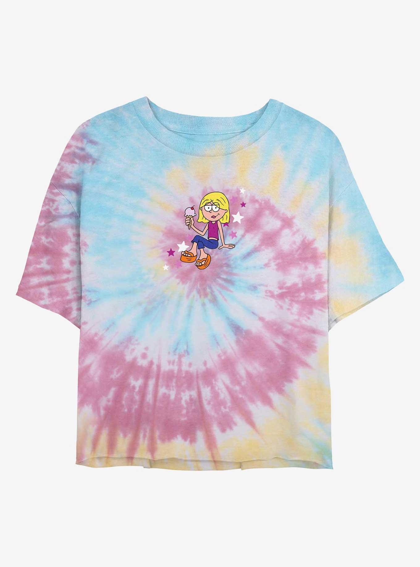 Disney Lizzie McGuire Lil Lizzie Tie Dye Crop Womens  T-Shirt, BLUPNKLY, hi-res